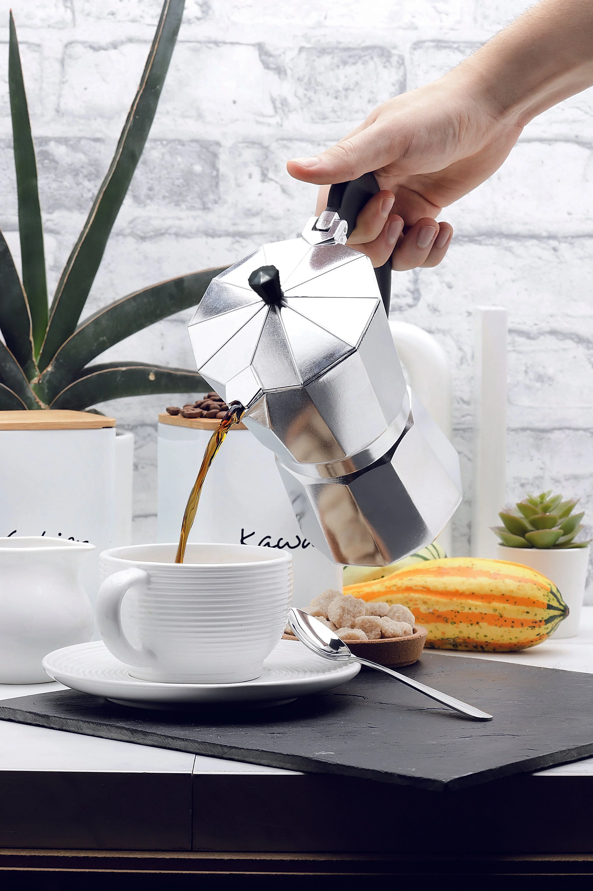 Aluminum Coffee Maker - 4 Sizes - Image 4