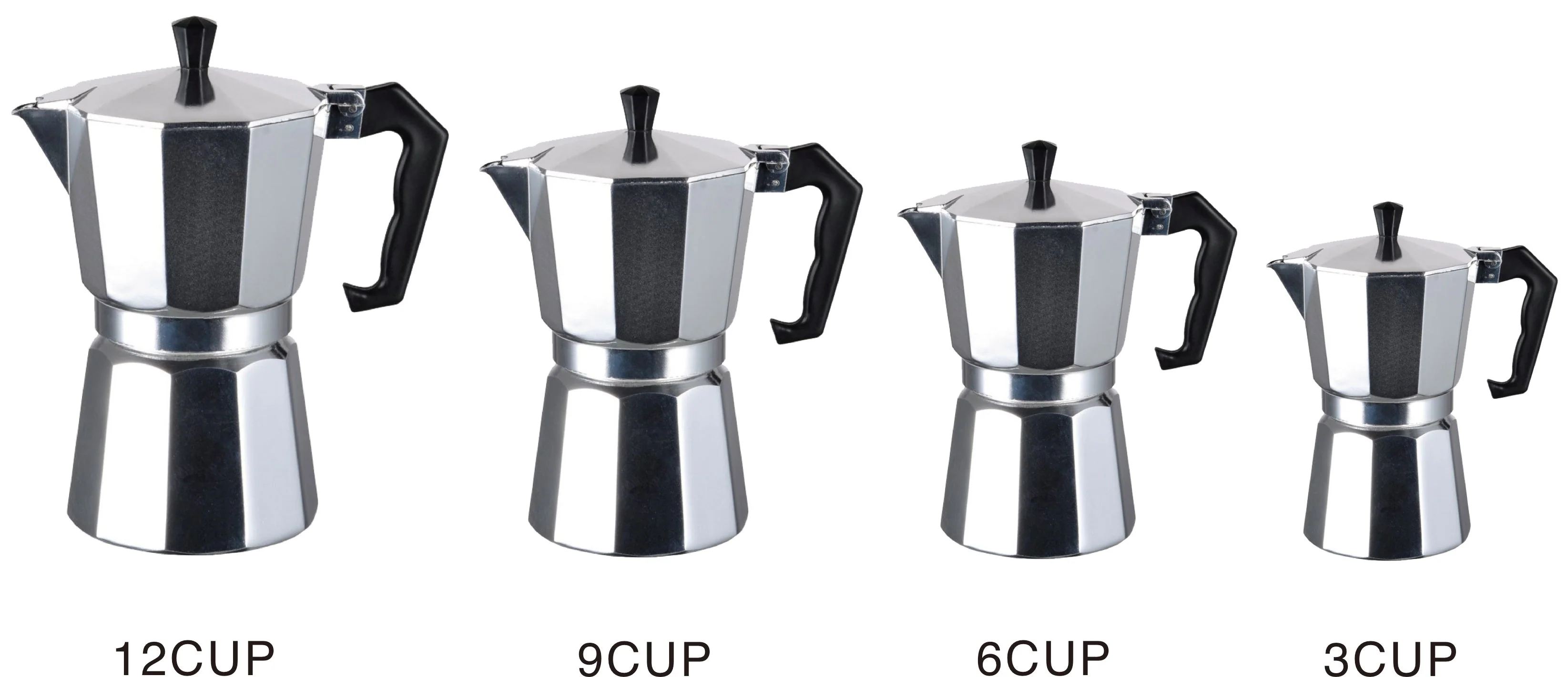 Aluminum Coffee Maker - 4 Sizes - Image 5