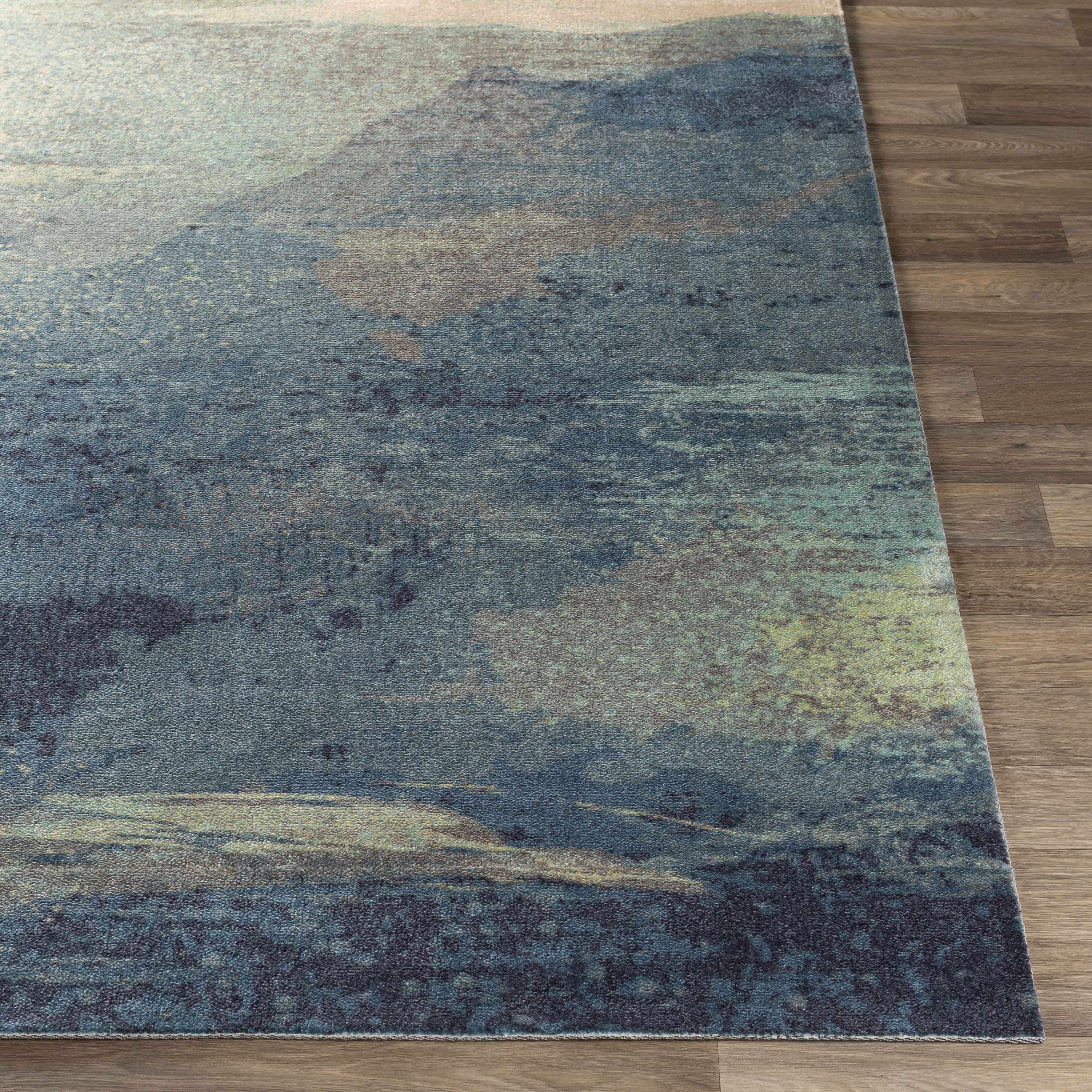 Alvaton Abstract Blue Rug - Image 11