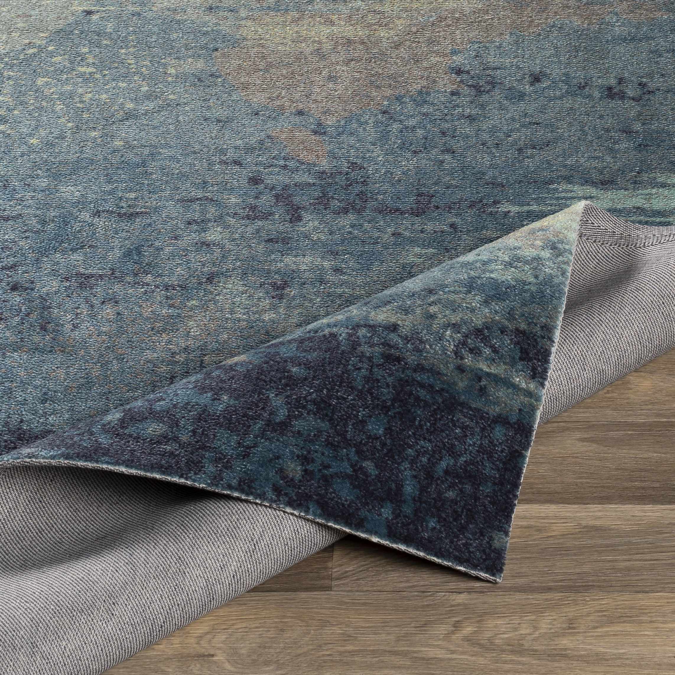 Alvaton Abstract Blue Rug - Image 9