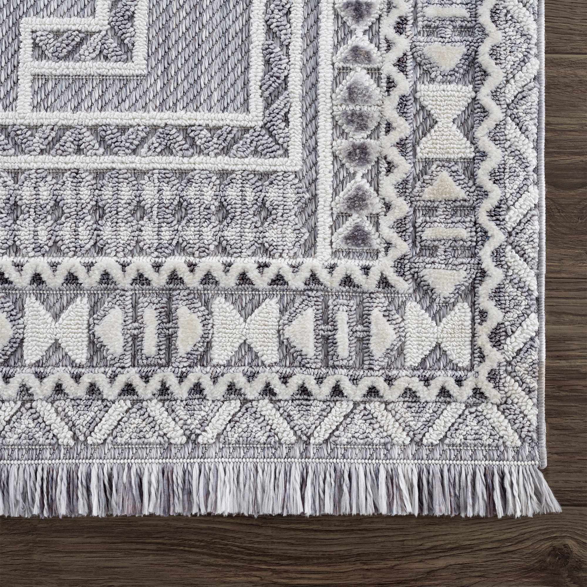 Alya 3D Saxony with Fringes Area Rug - Clearance - Image 7