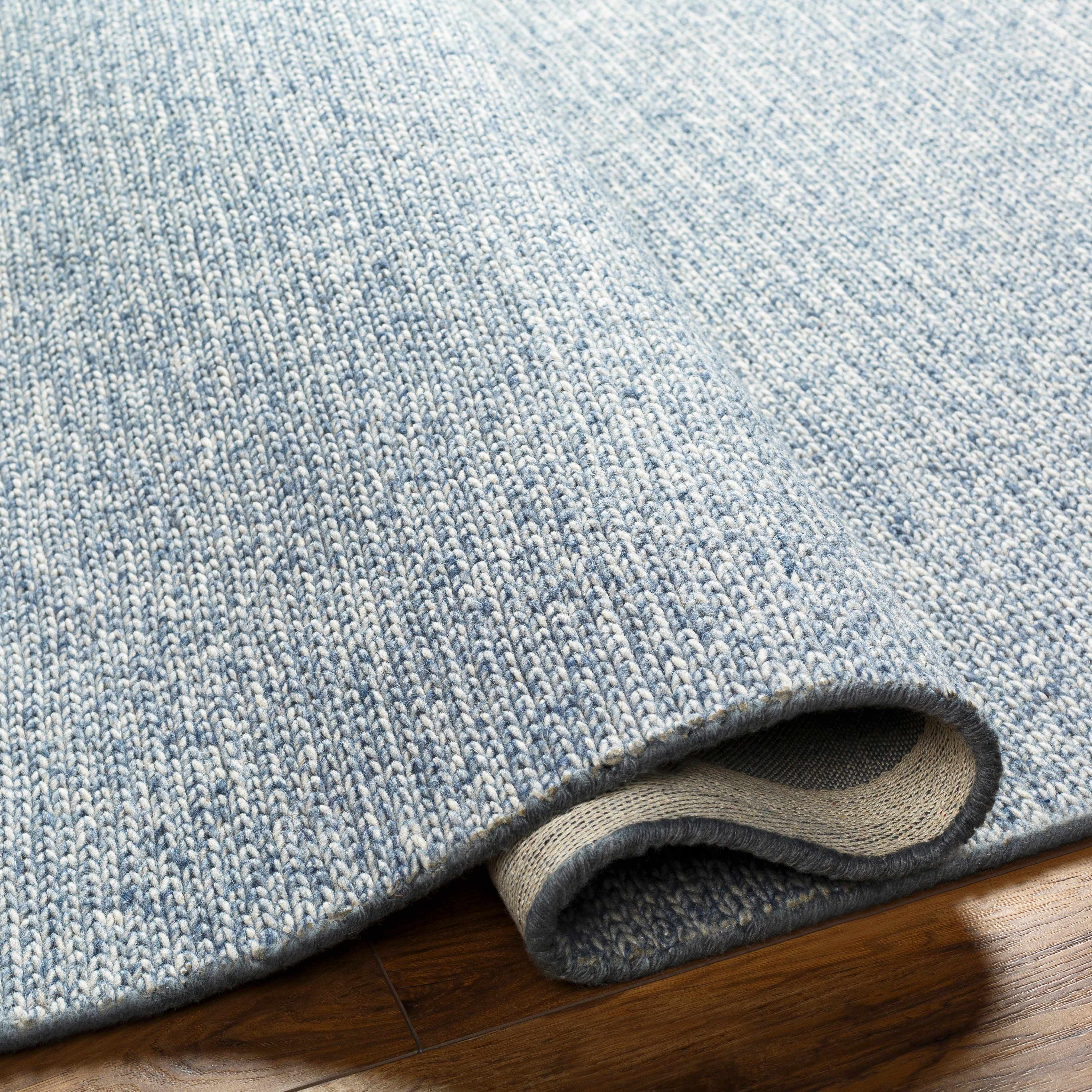 Alyra Light Blue Solid Area Rug - Clearance - Image 3