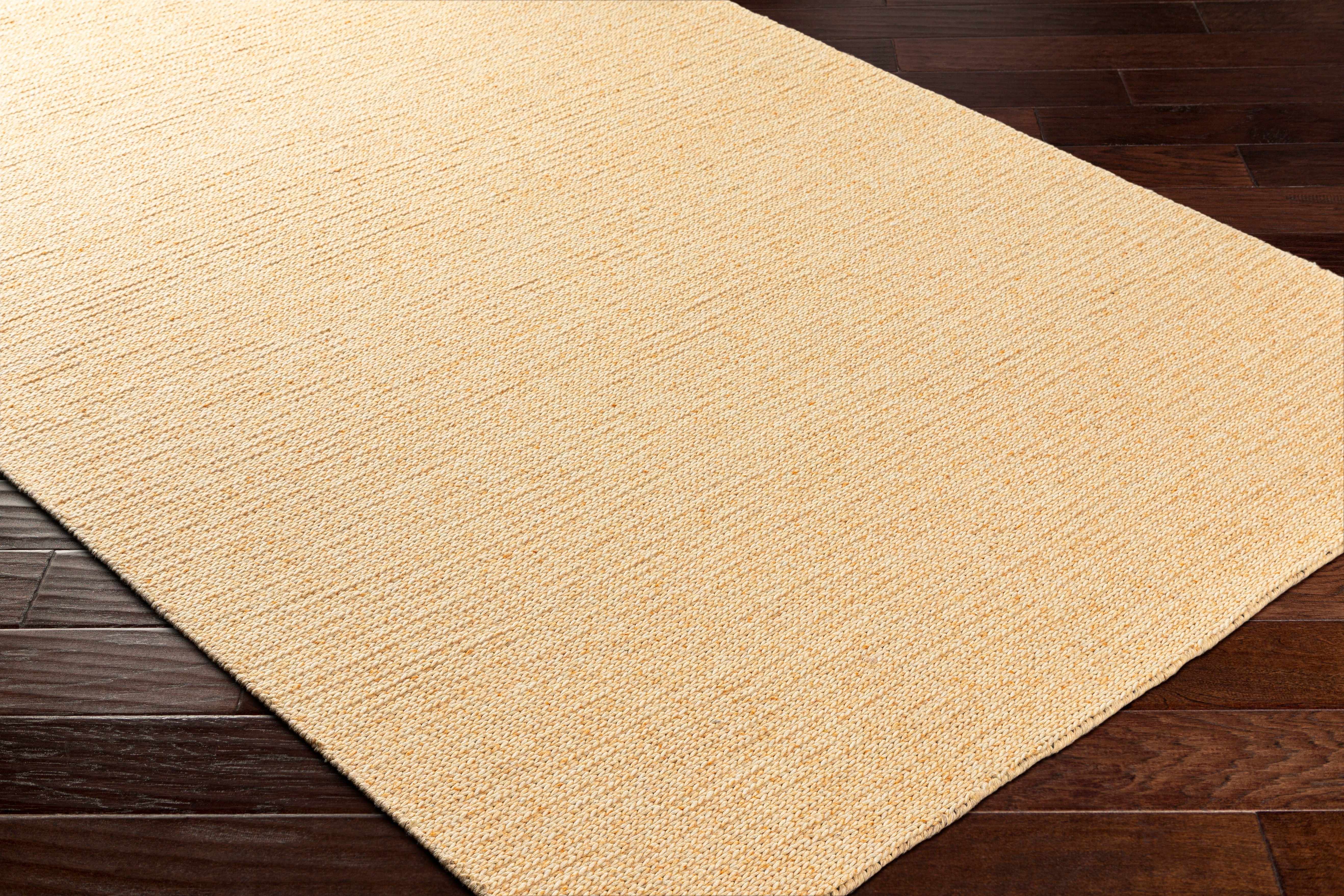 Alyra Yellow Solid Area Rug - Clearance - Image 3