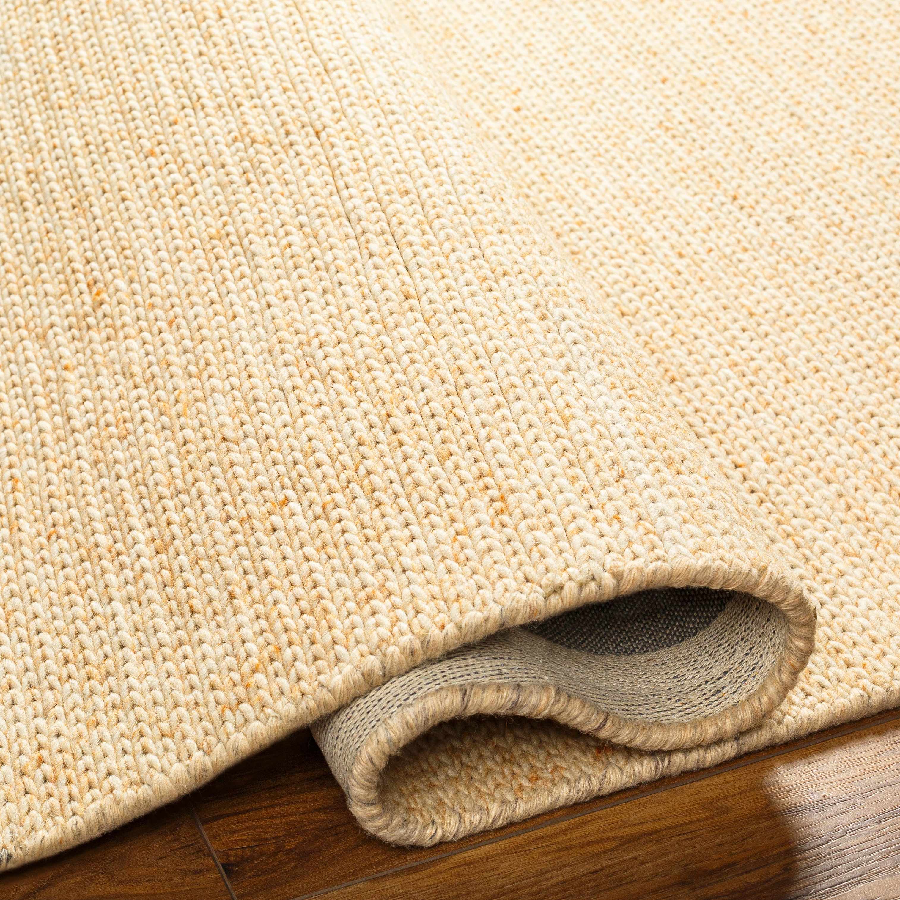 Alyra Yellow Solid Area Rug - Clearance - Image 5