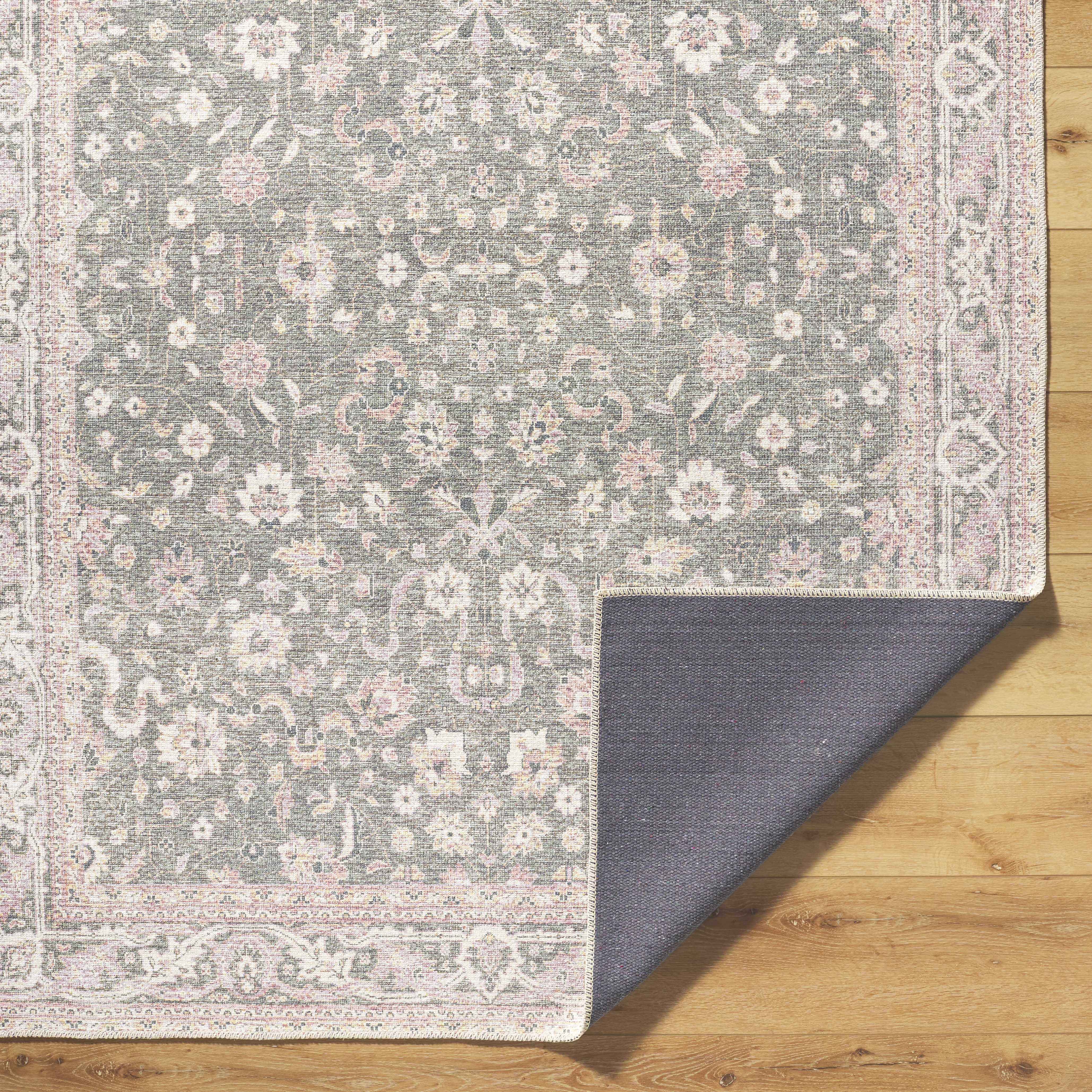 Alyson Vintage Flat Pile Washable Rug - Image 5