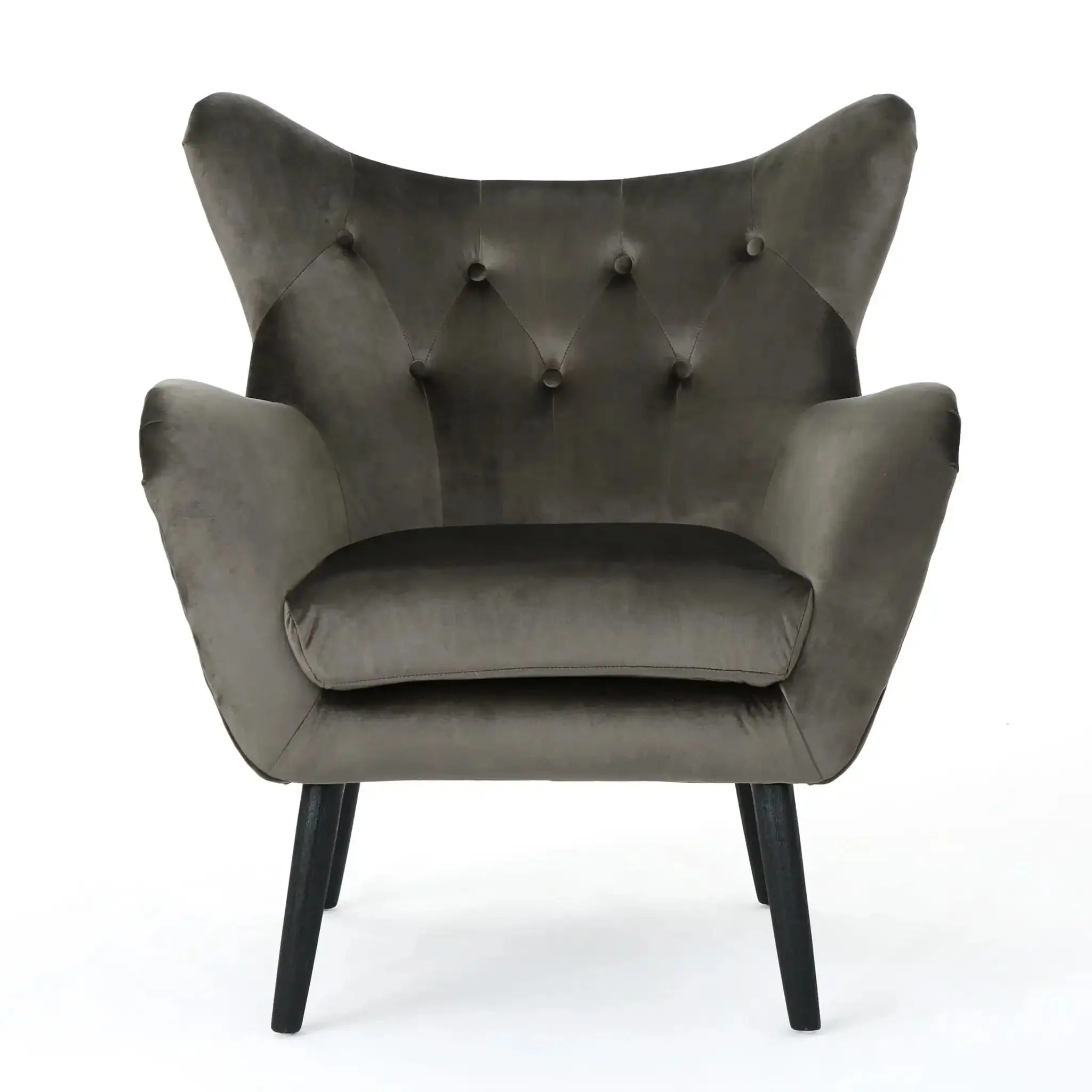 Alyssa - Mid Century Upholstered Arm Chair With Wingback Design - Image 12