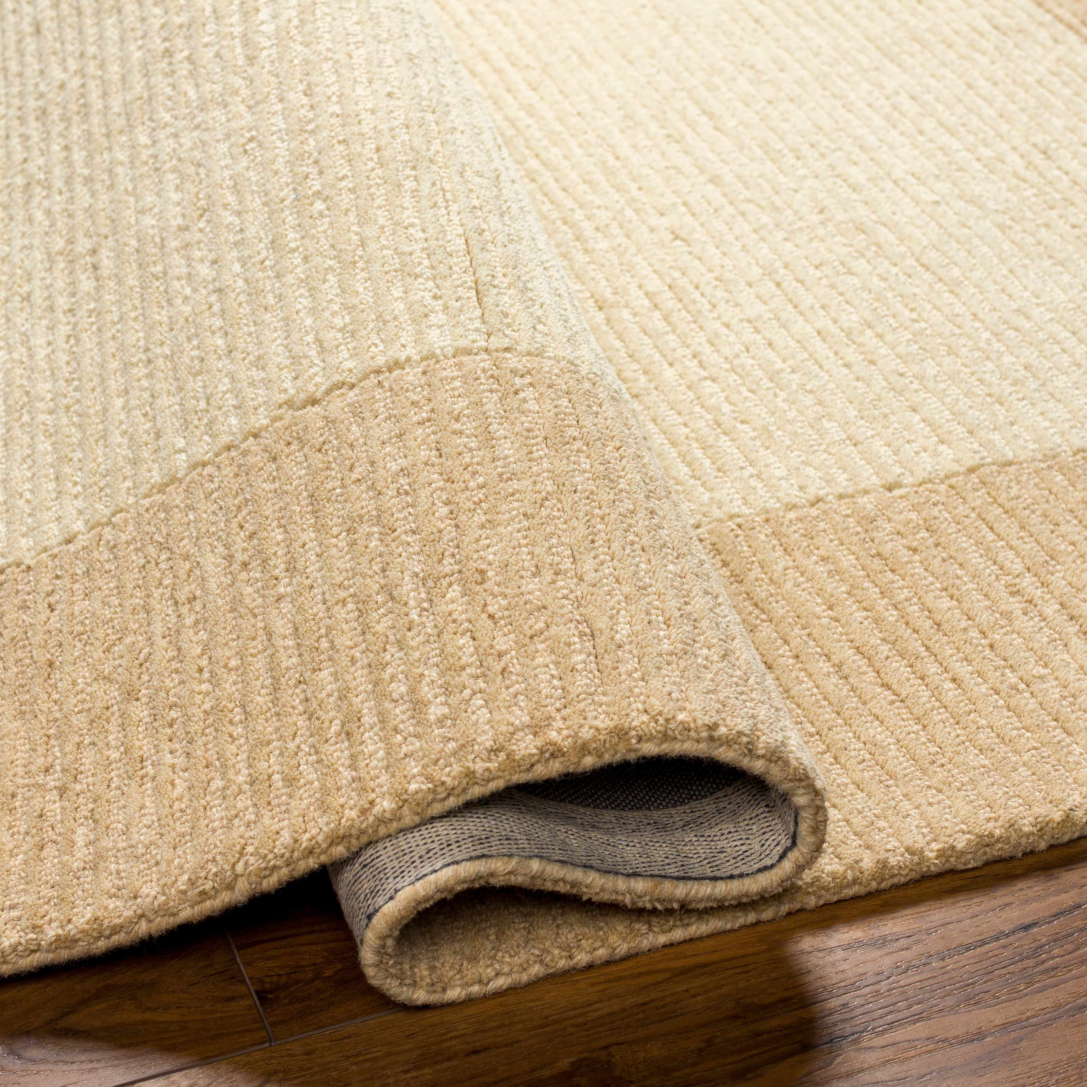 Amadi Beige Wool Area Rug - Image 5