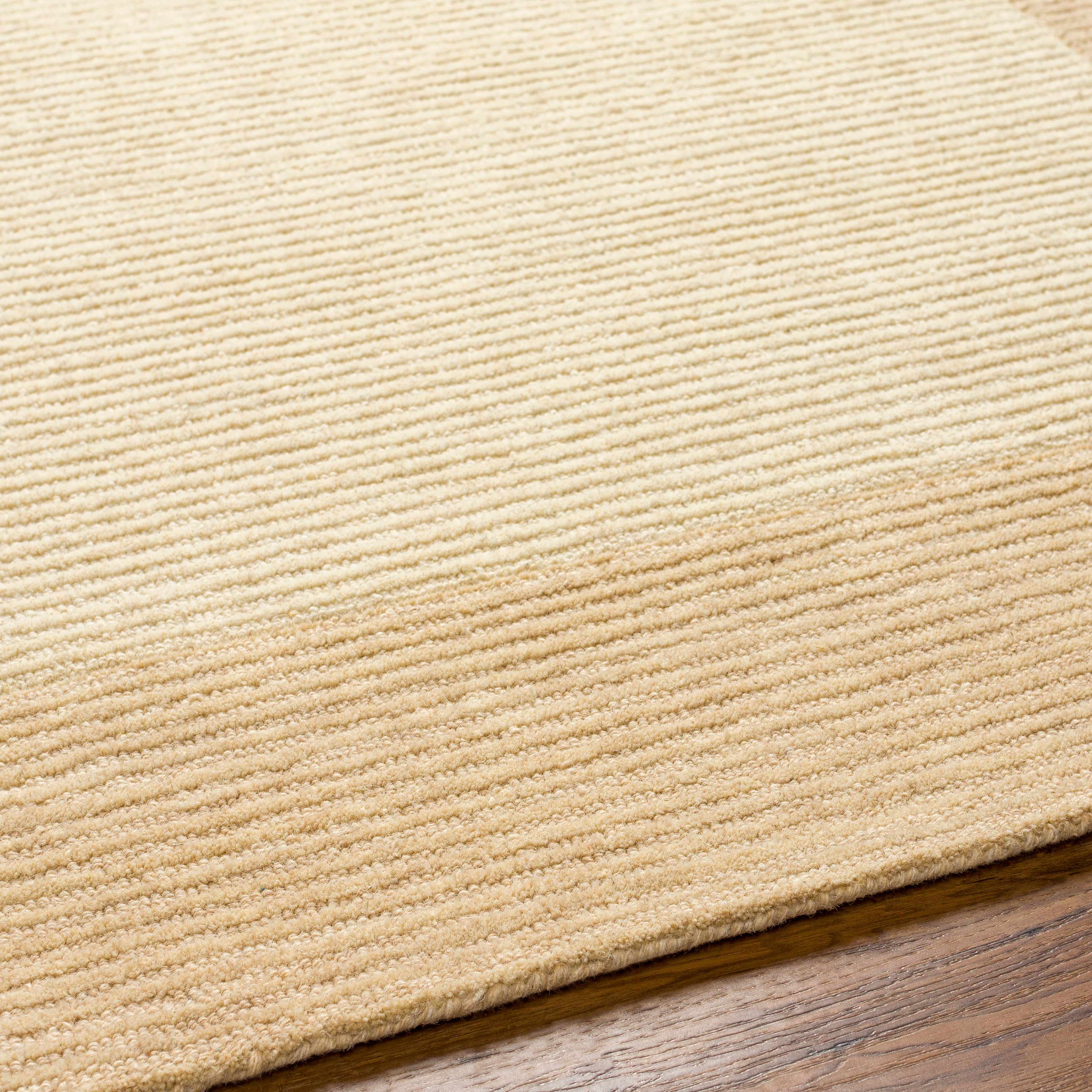 Amadi Beige Wool Area Rug - Image 6