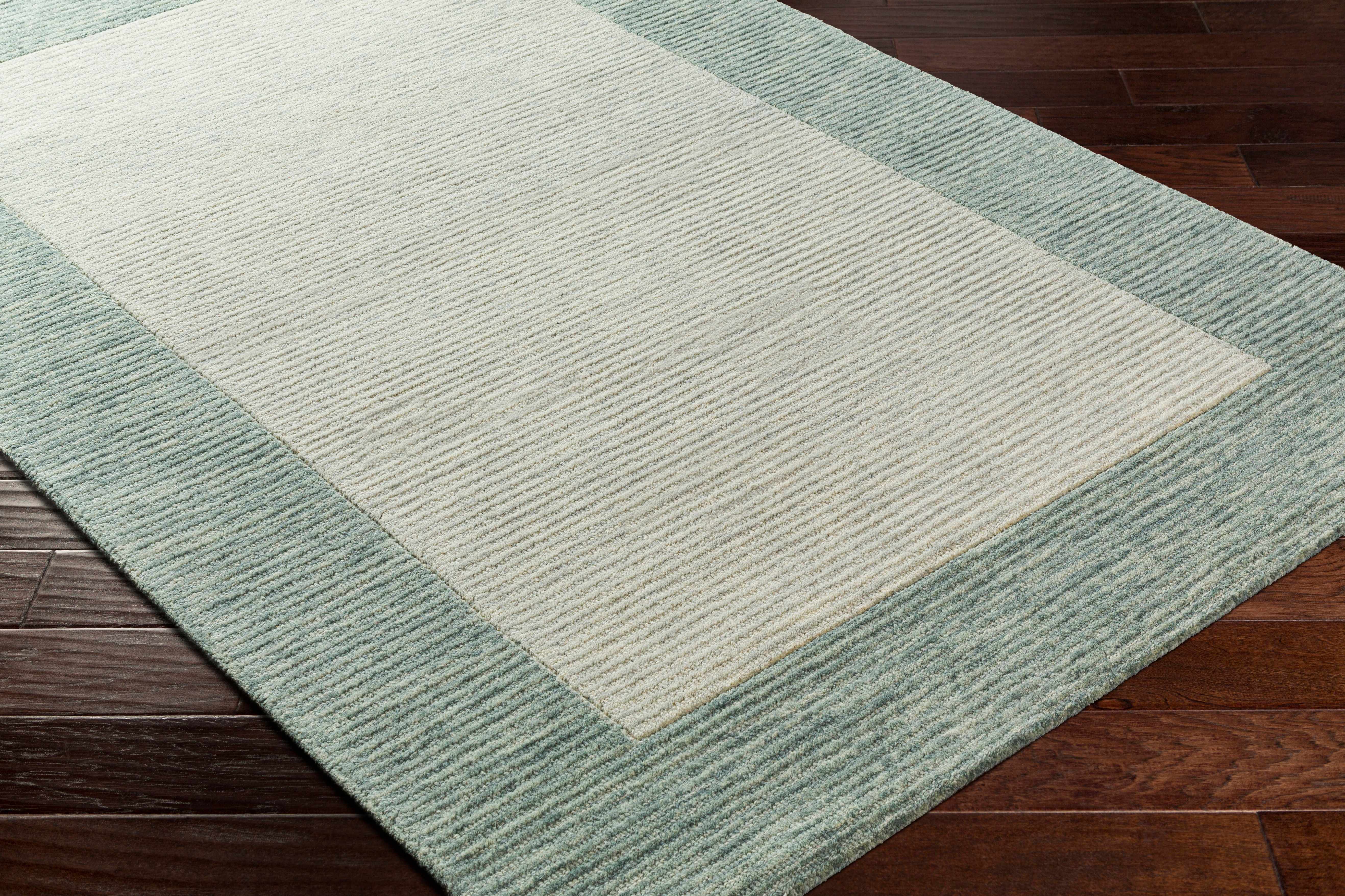 Amadi Green Wool Area Rug - Image 4