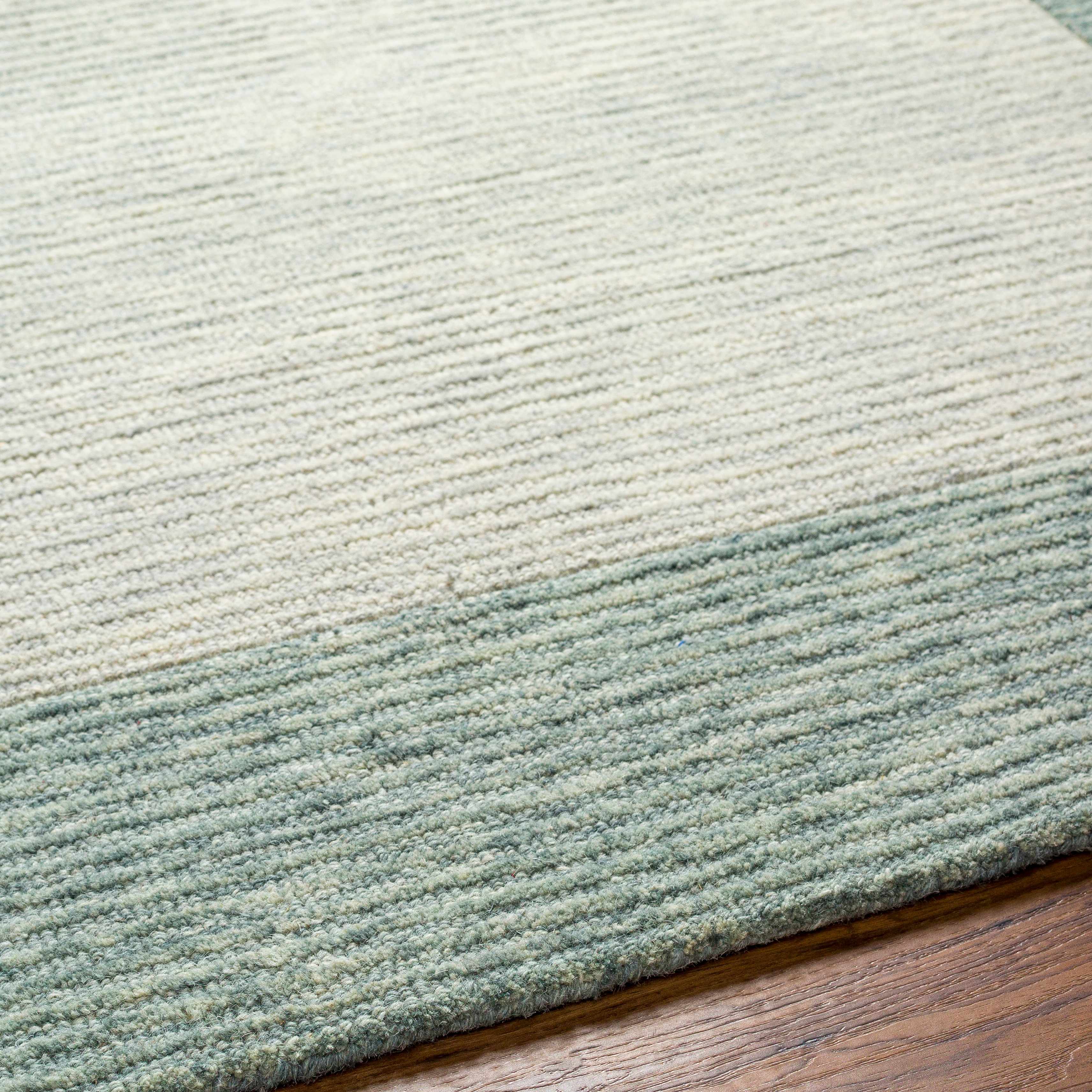 Amadi Green Wool Area Rug - Image 6