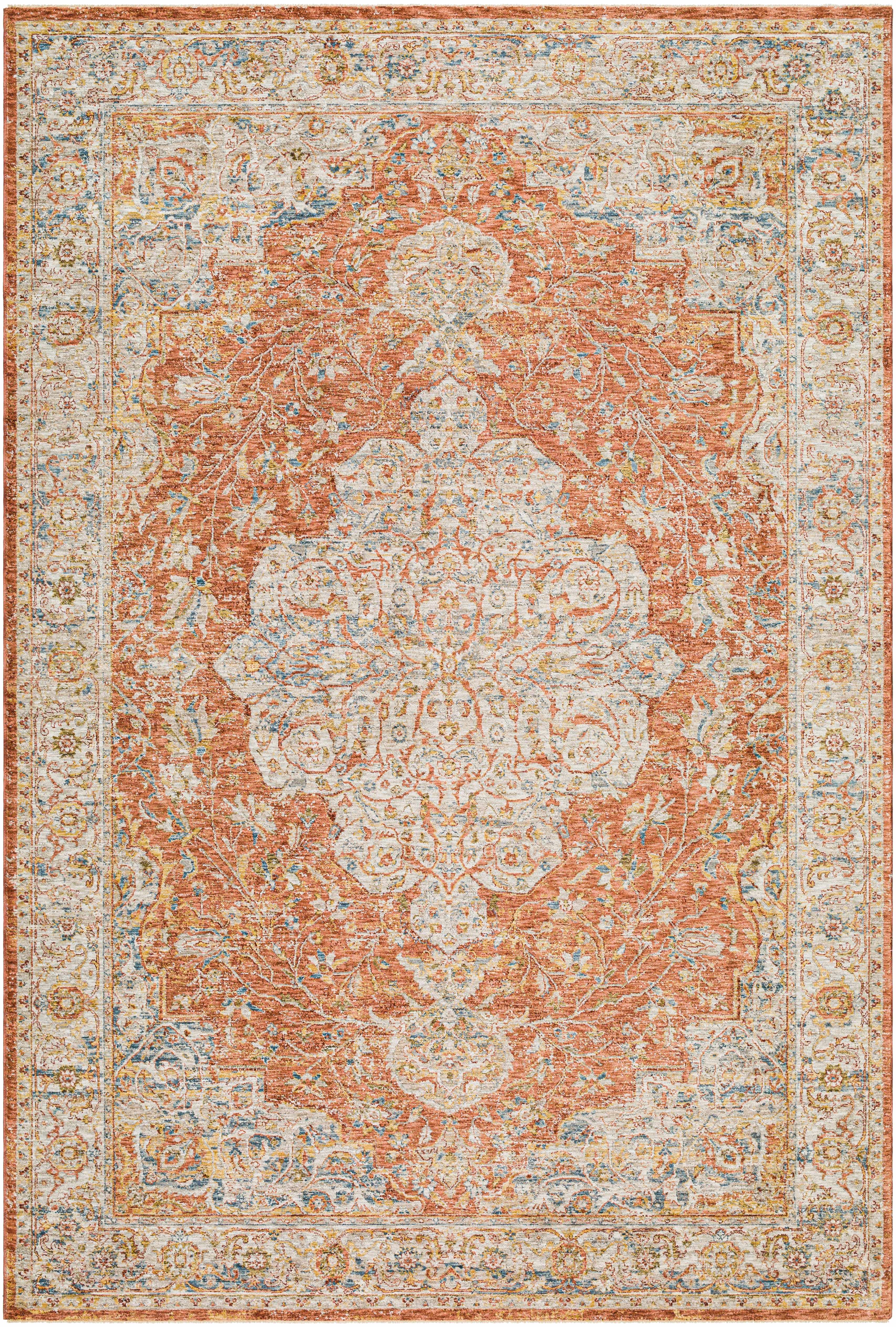 Aman Rust Area Rug - Clearance - Image 3