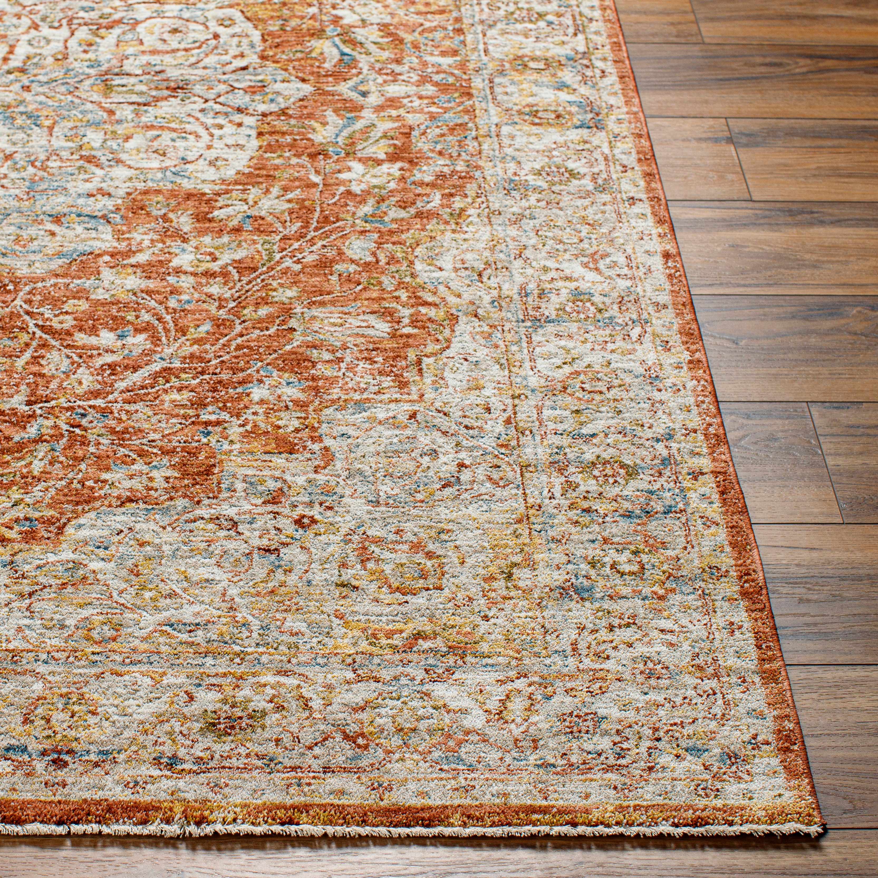 Aman Rust Area Rug - Clearance - Image 5