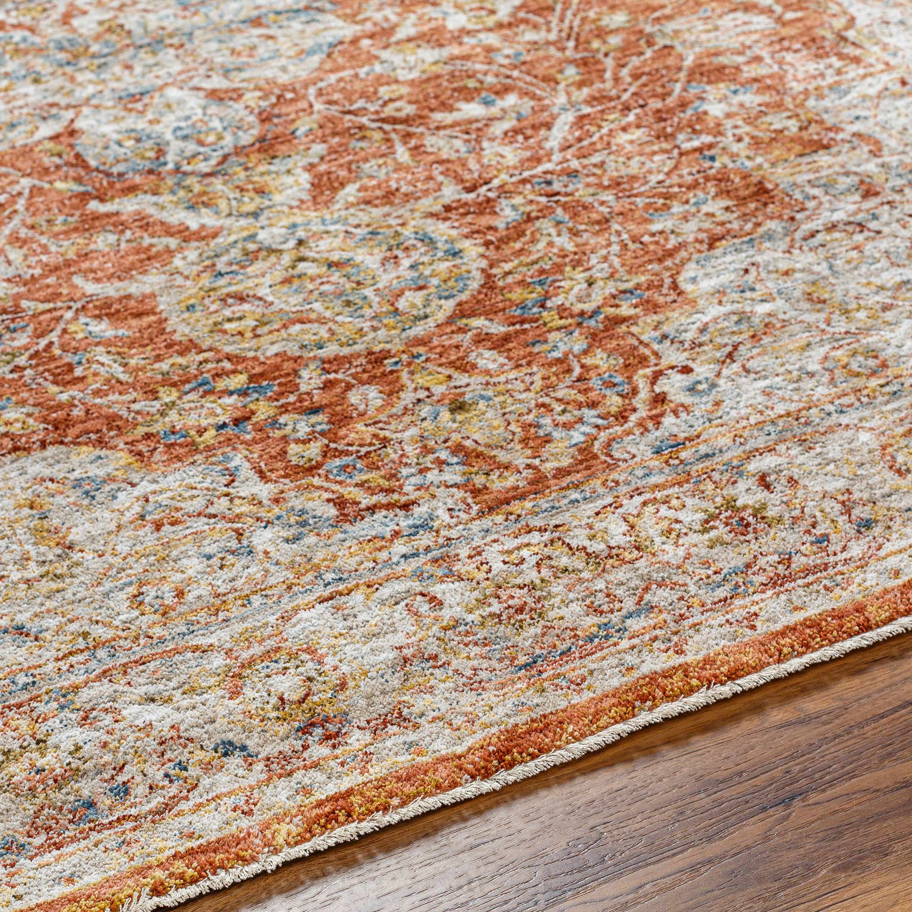 Aman Rust Area Rug - Clearance - Image 8