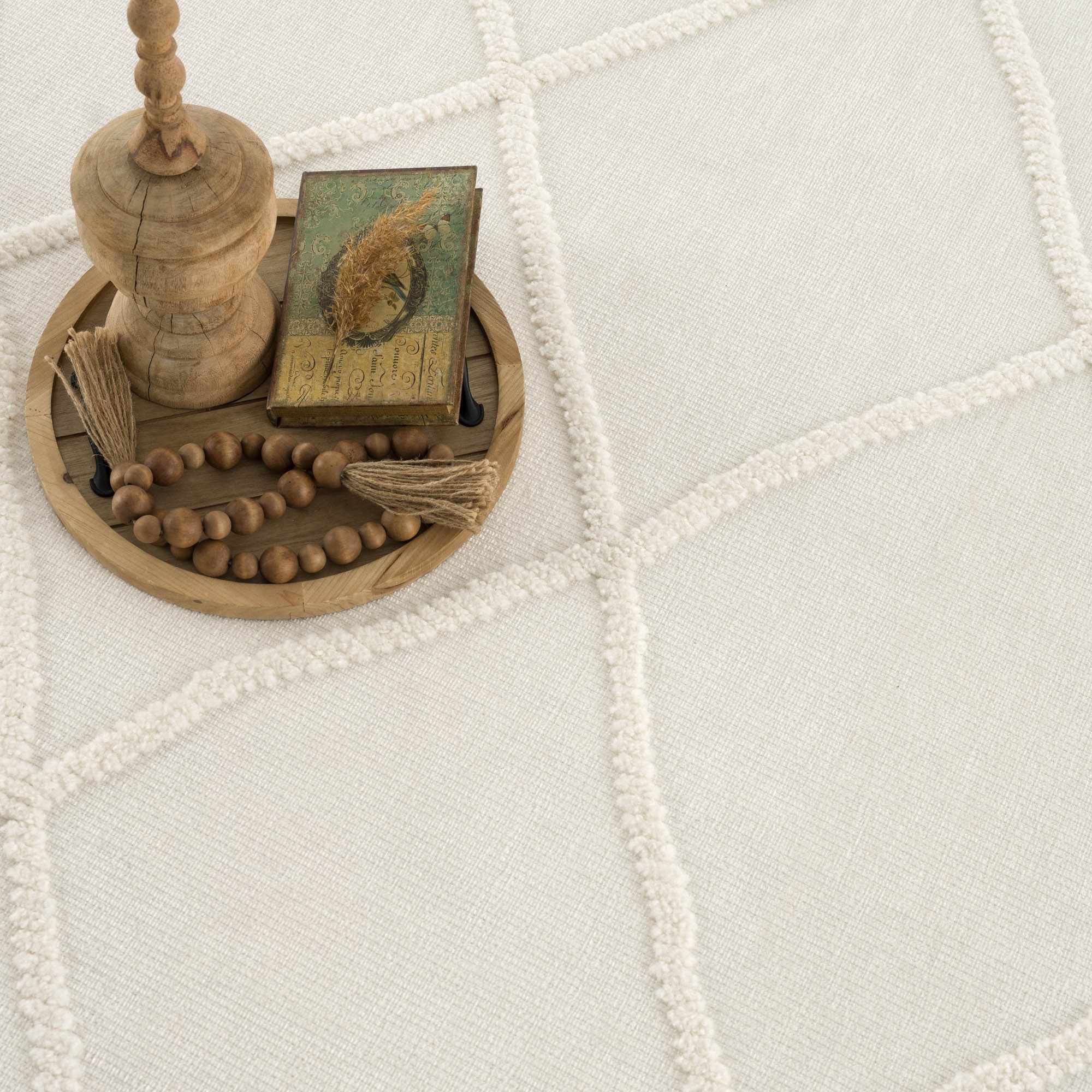 Amani White Washable Rug - Clearance - Image 13