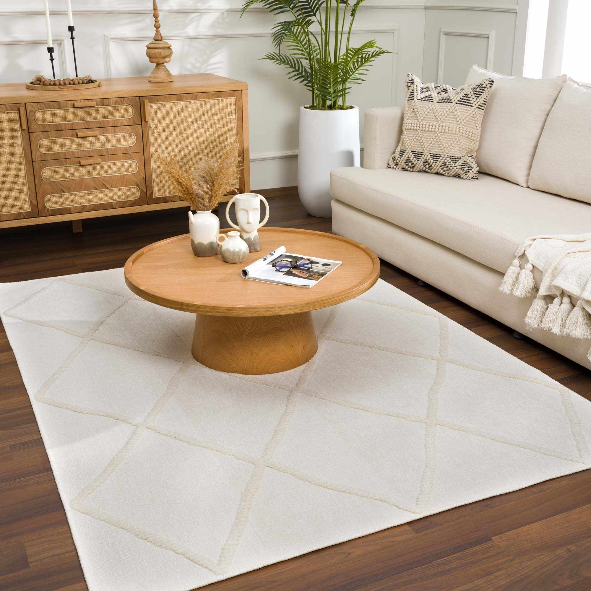 Amani White Washable Rug - Clearance - Image 15