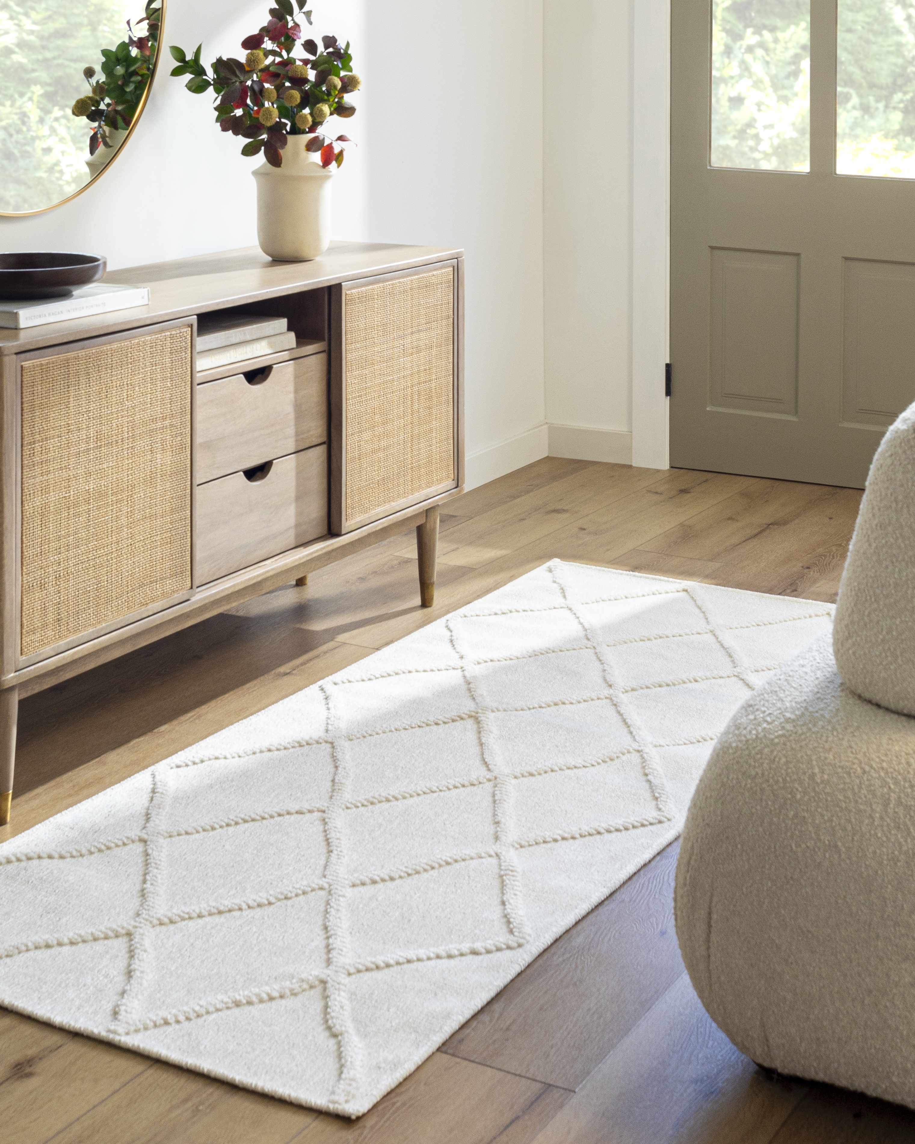 Amani White Washable Rug - Clearance - Image 18