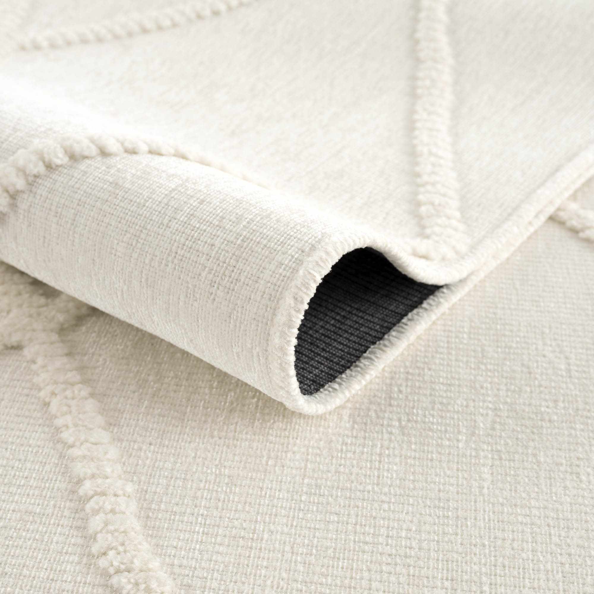 Amani White Washable Rug - Clearance - Image 3