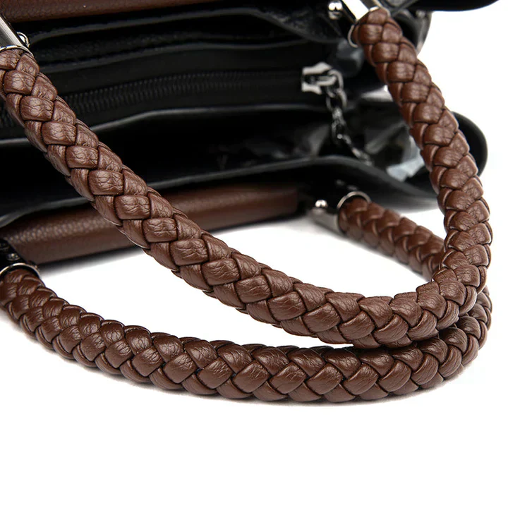 Amara Genuine Leather Handbag for Women 3 Compartment Shoulder Bag - Image 4