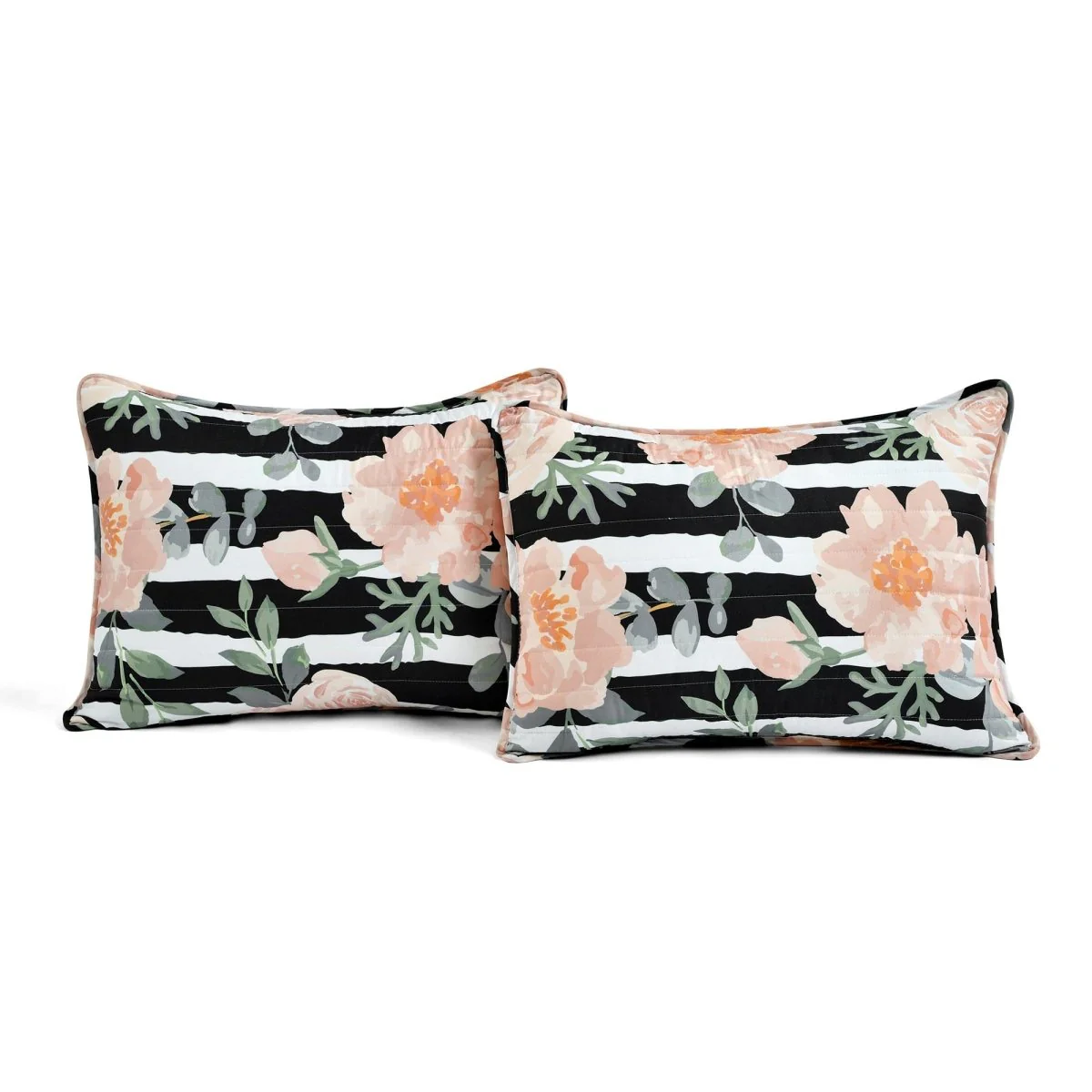 Amara Watercolor Rose Quilt Set - Image 4
