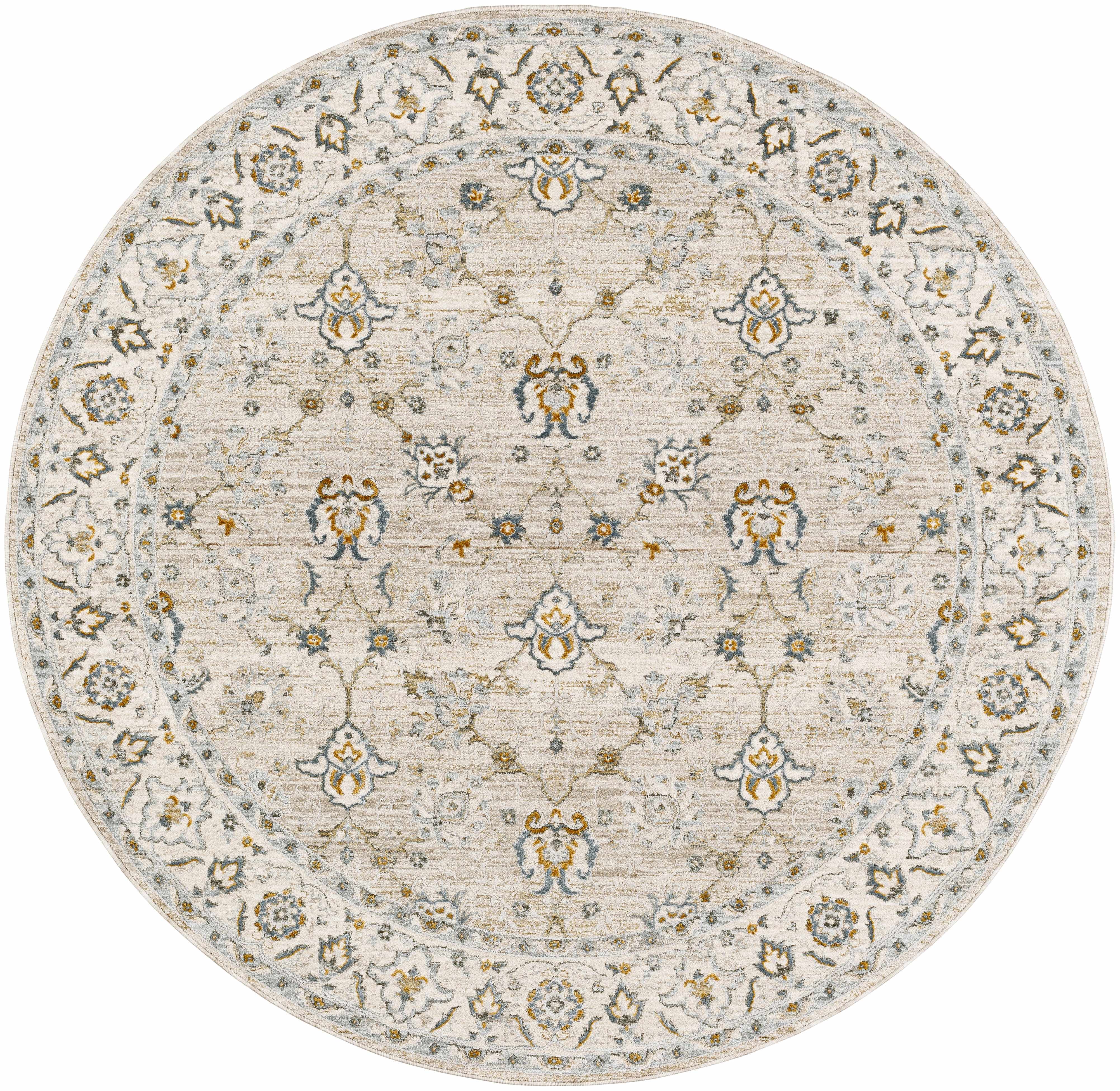 Amaru Cream & Sage Textured Rug with Fringes - Image 10