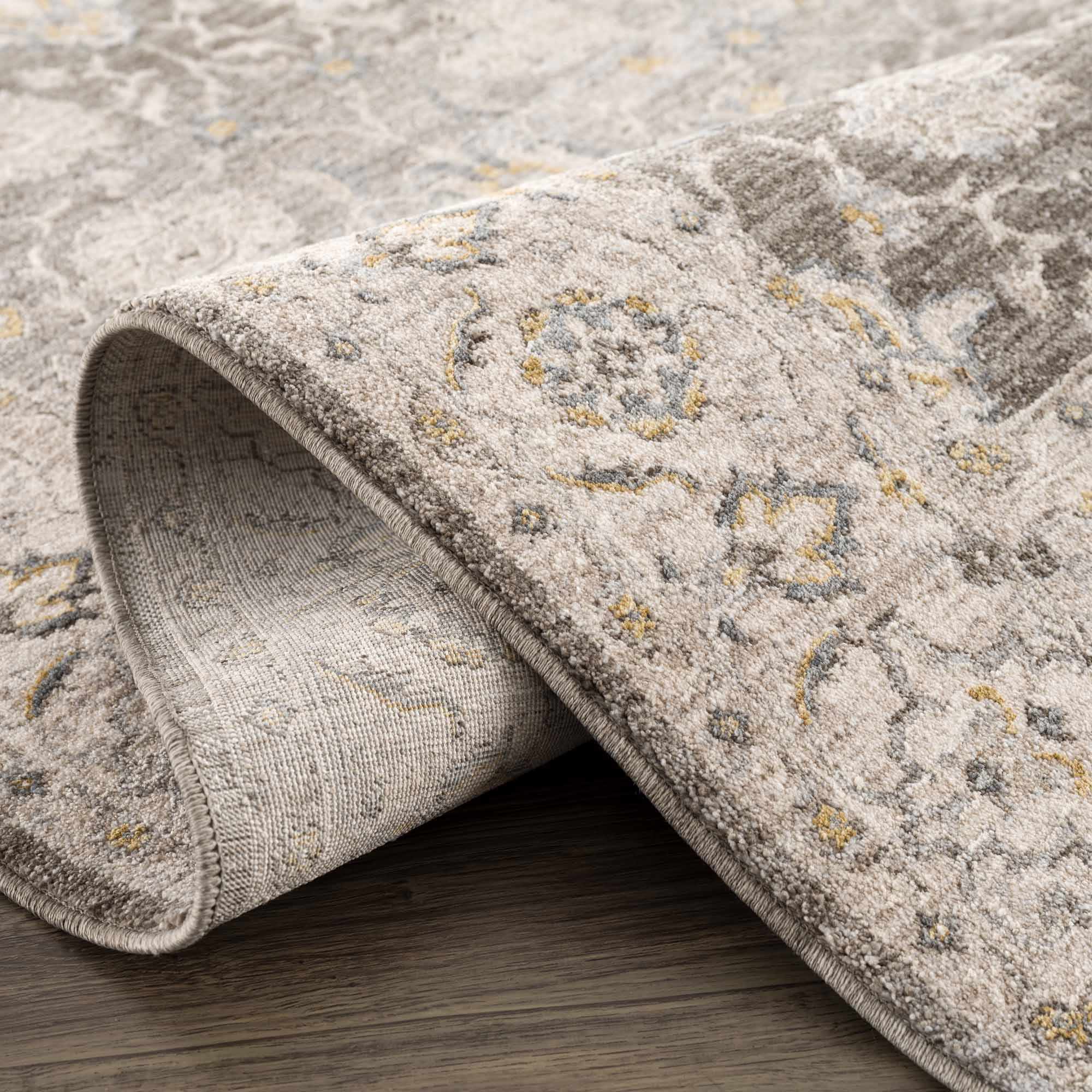 Amaru Green Textured Rug with Fringes - Image 10