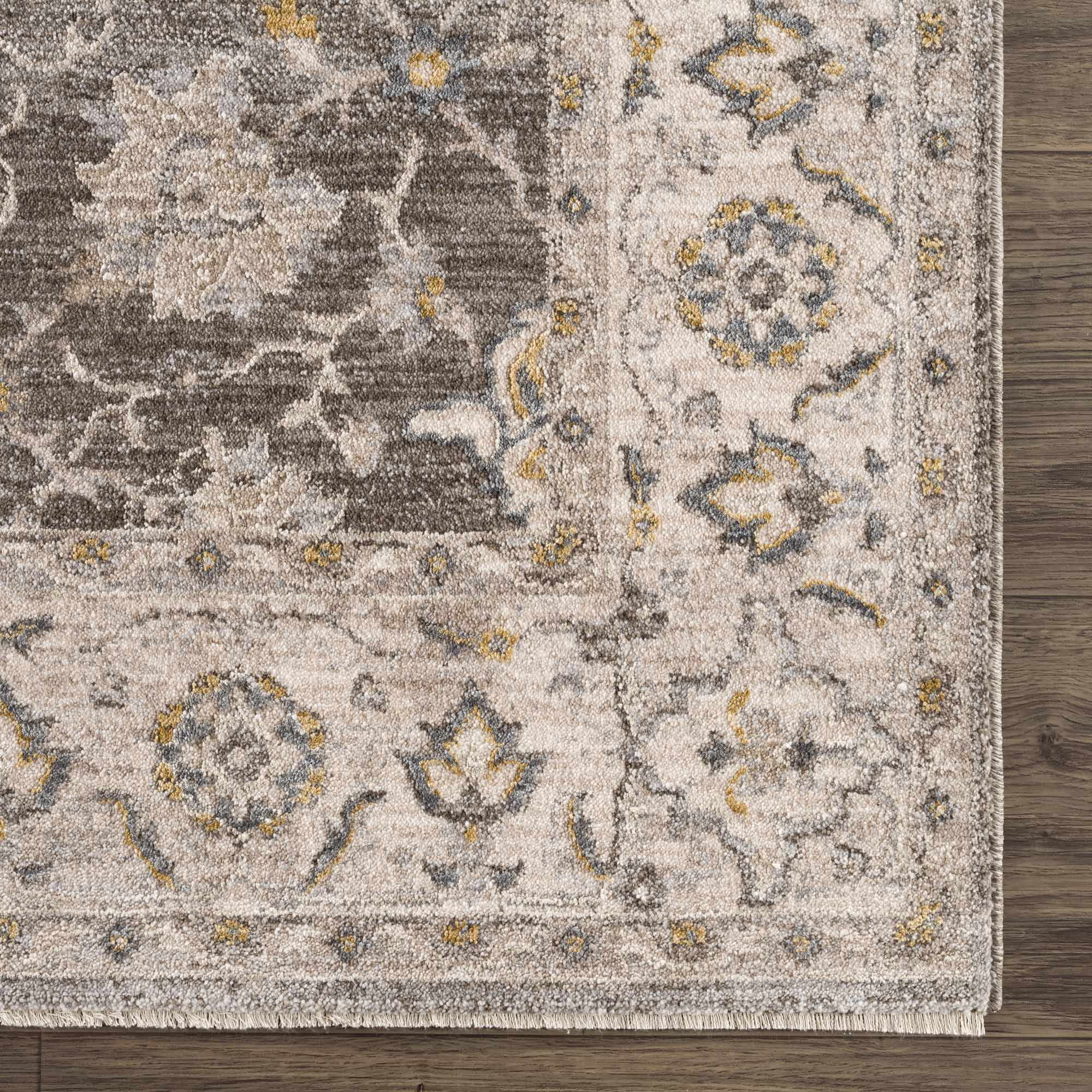 Amaru Green Textured Rug with Fringes - Image 11