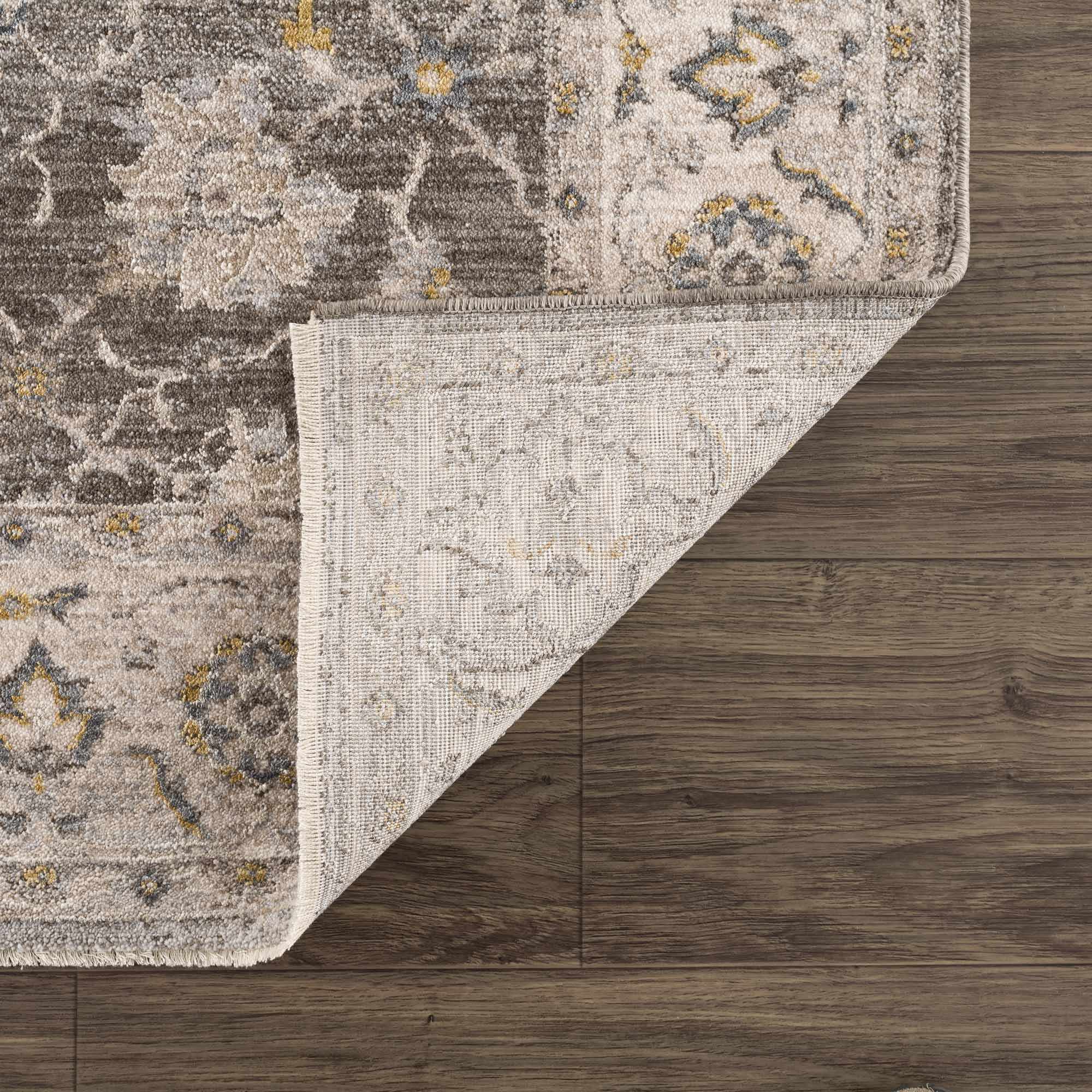 Amaru Green Textured Rug with Fringes - Image 6