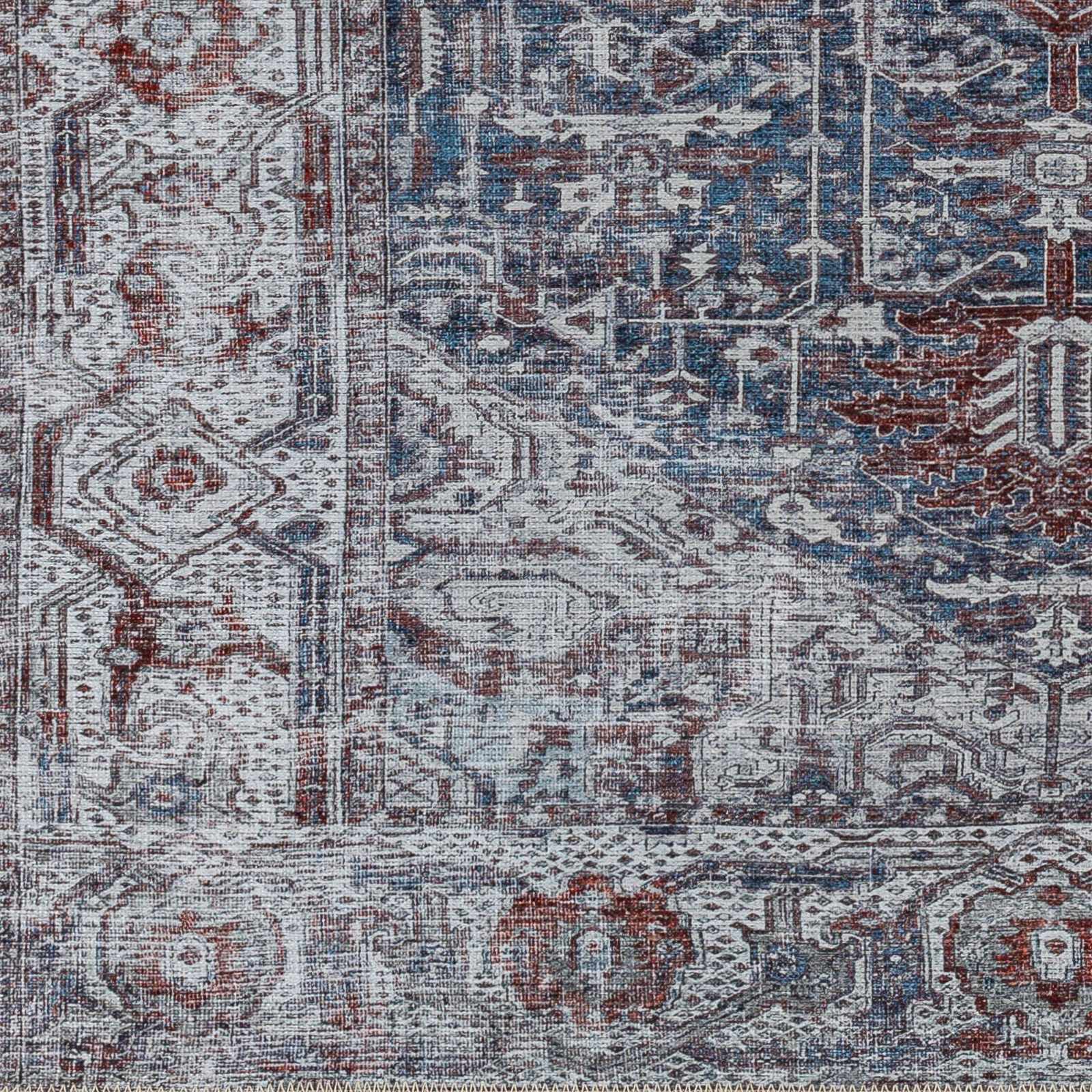 Amato Blue Washable Area Rug - Clearance - Image 4