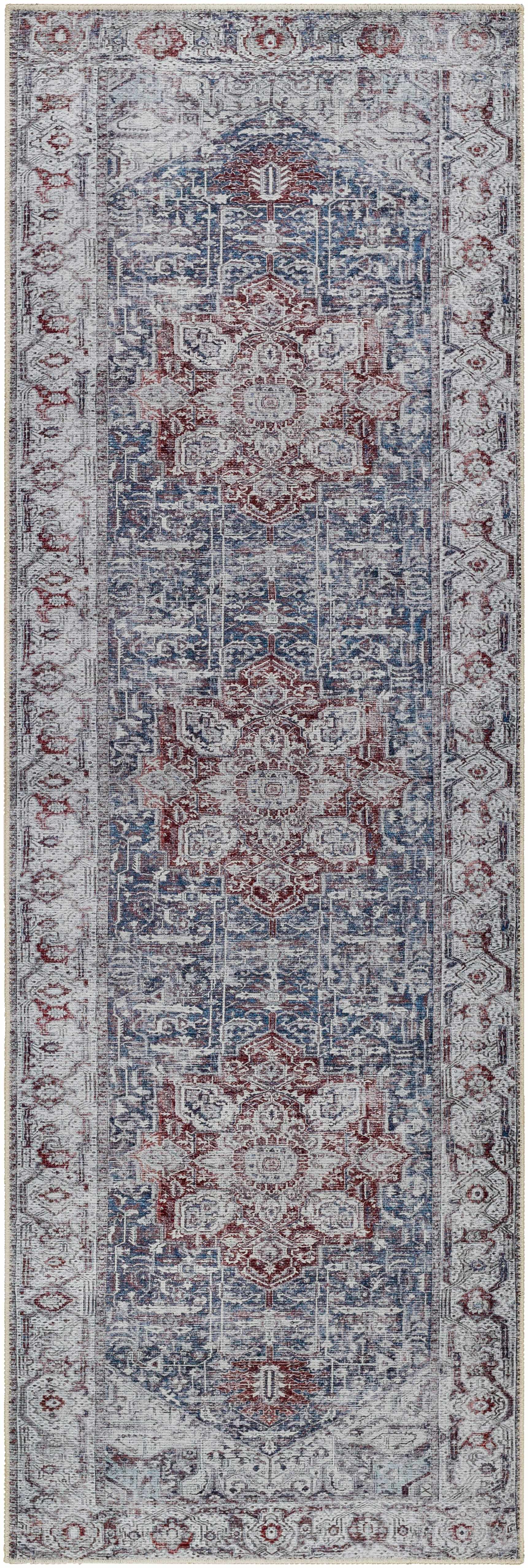 Amato Blue Washable Area Rug - Clearance - Image 8