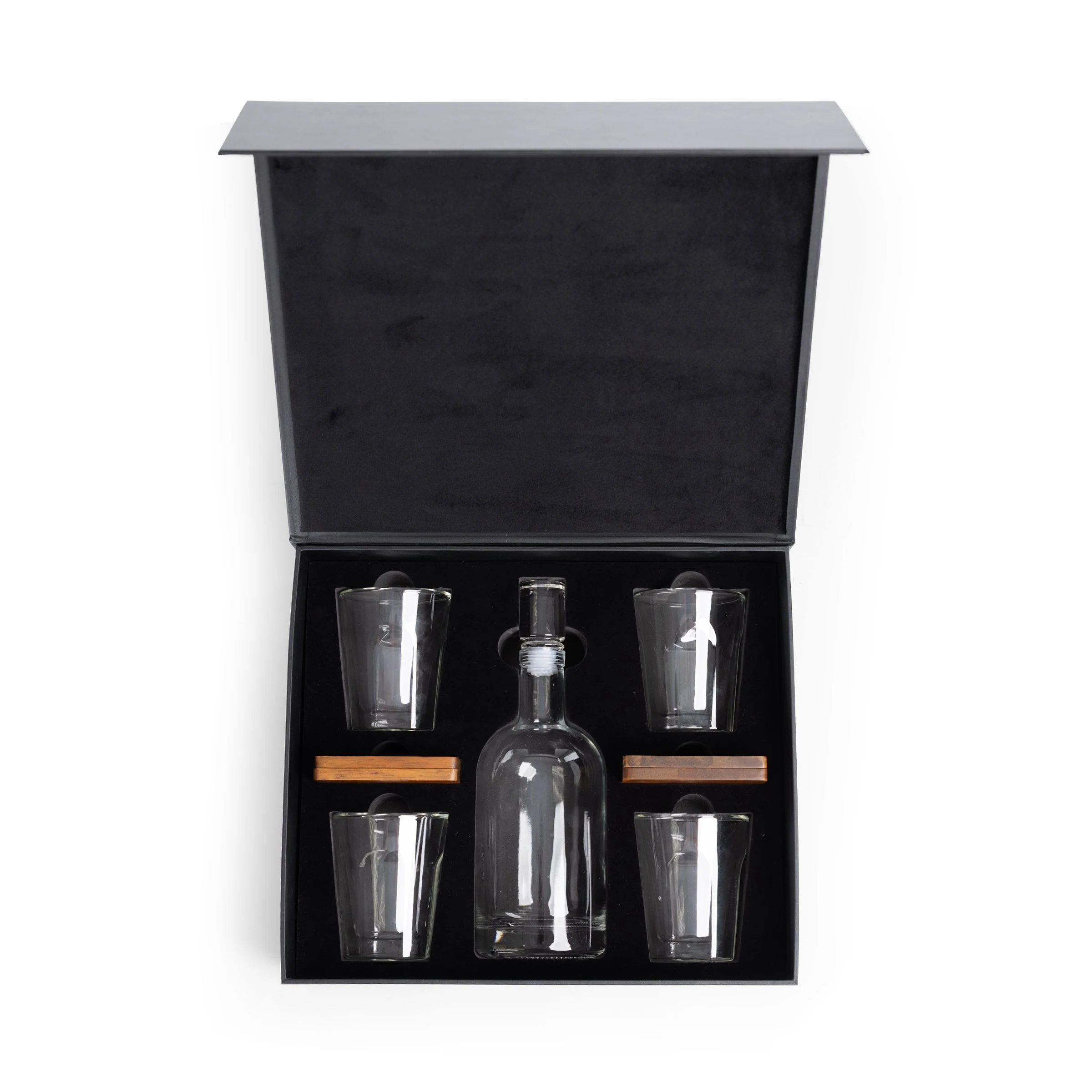 Ambassador Whiskey Box with Decanter and 4 Lowball Glasses - Image 10