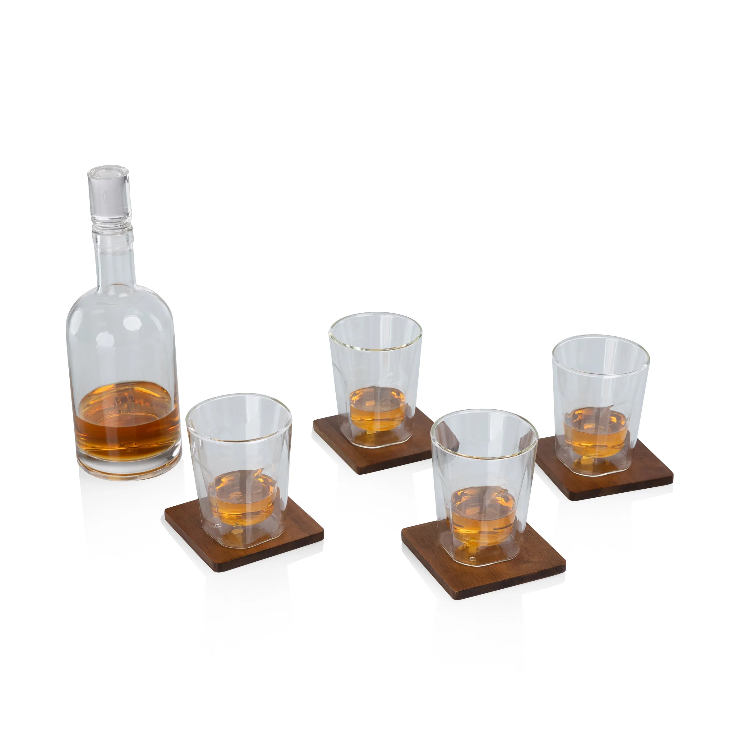 Ambassador Whiskey Box with Decanter and 4 Lowball Glasses - Image 14