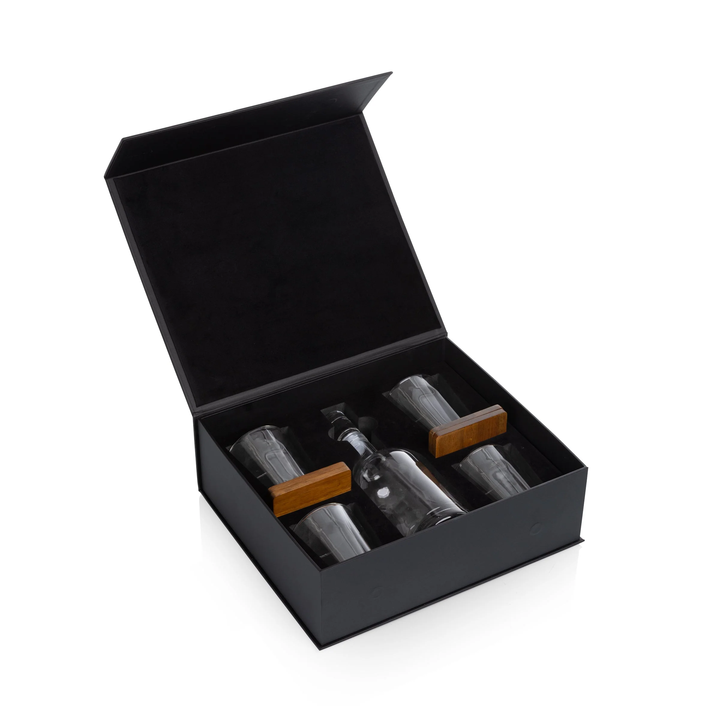 Ambassador Whiskey Box with Decanter and 4 Lowball Glasses - Image 7