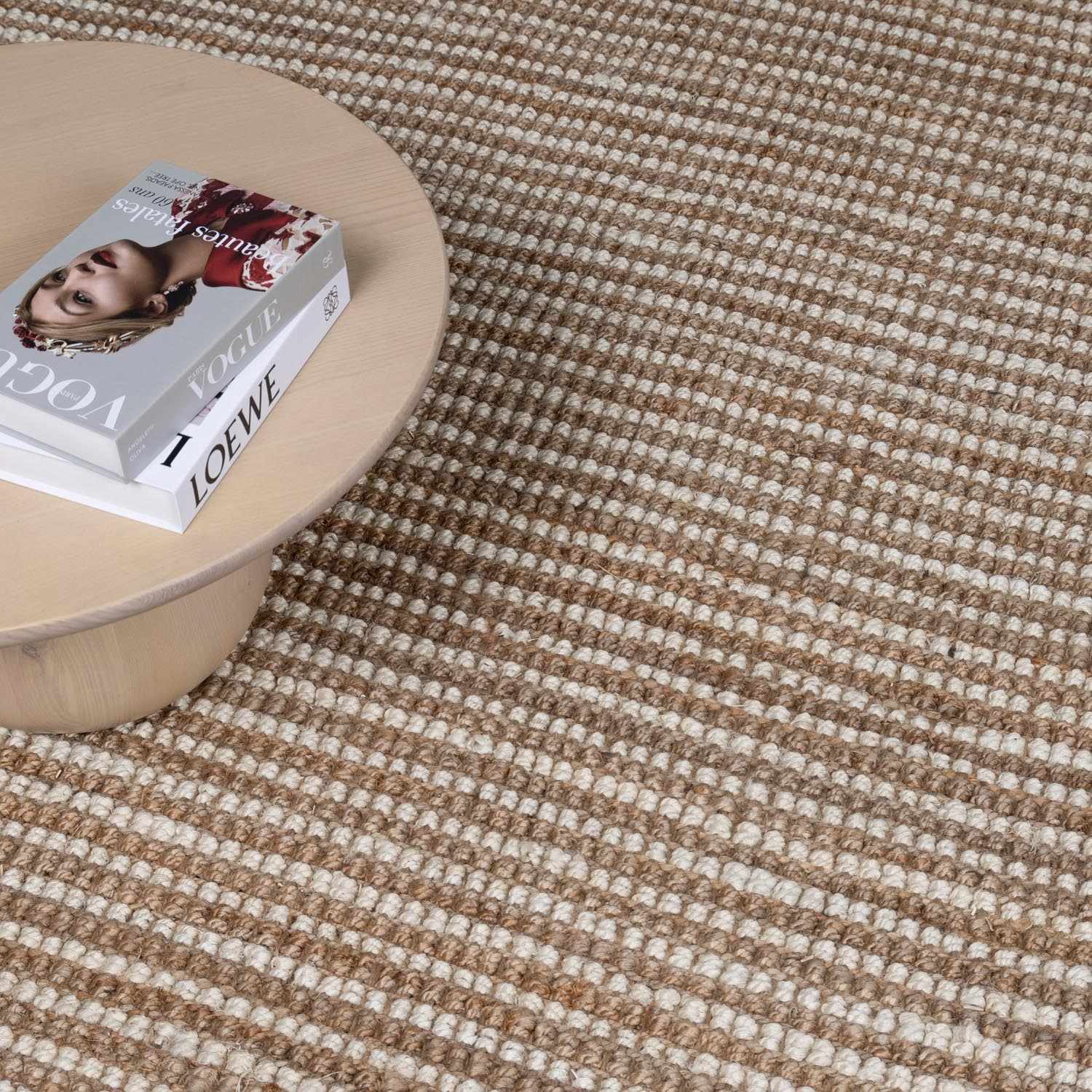 Ambel Tan Camel Jute Area Rug - Image 12