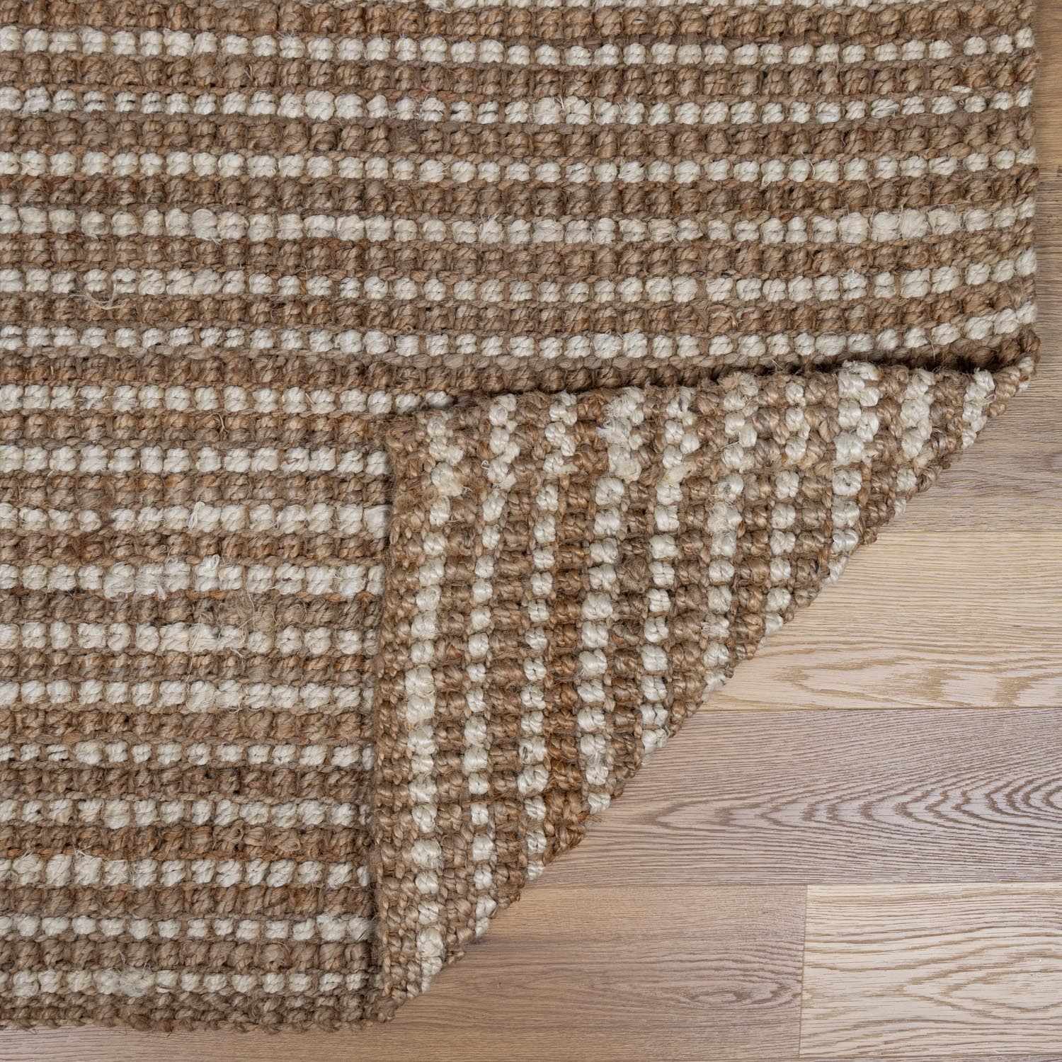 Ambel Tan Camel Jute Area Rug - Image 5