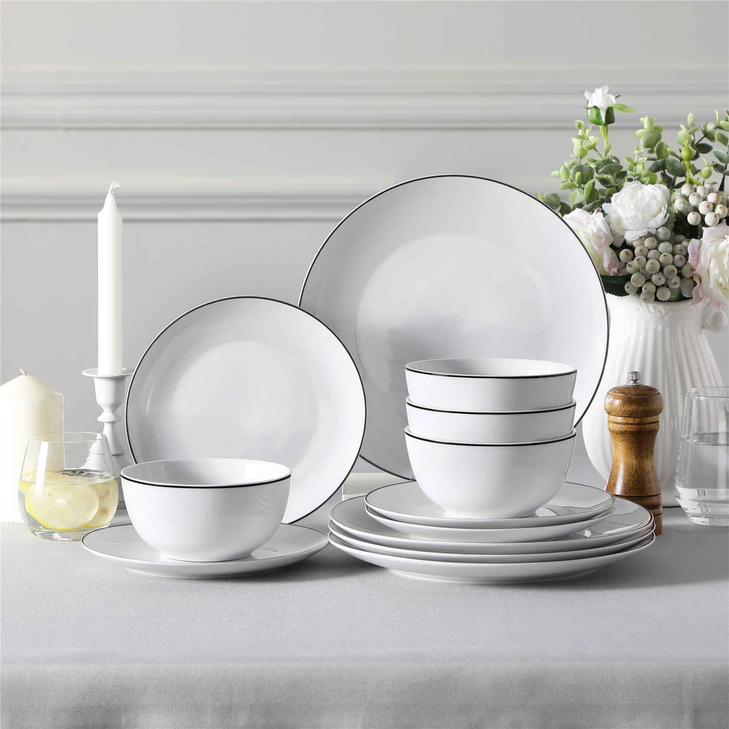 Amelia 12 Piece Dinnerware Set - Image 10