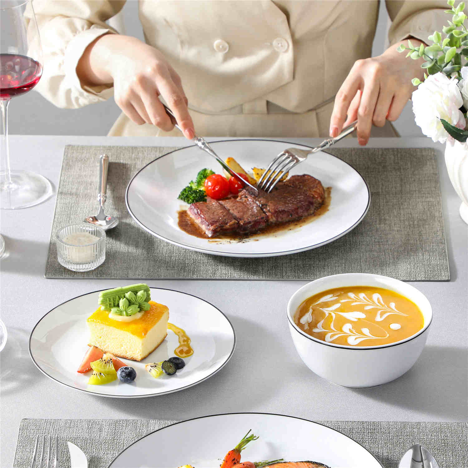 Amelia 12 Piece Dinnerware Set - Image 11