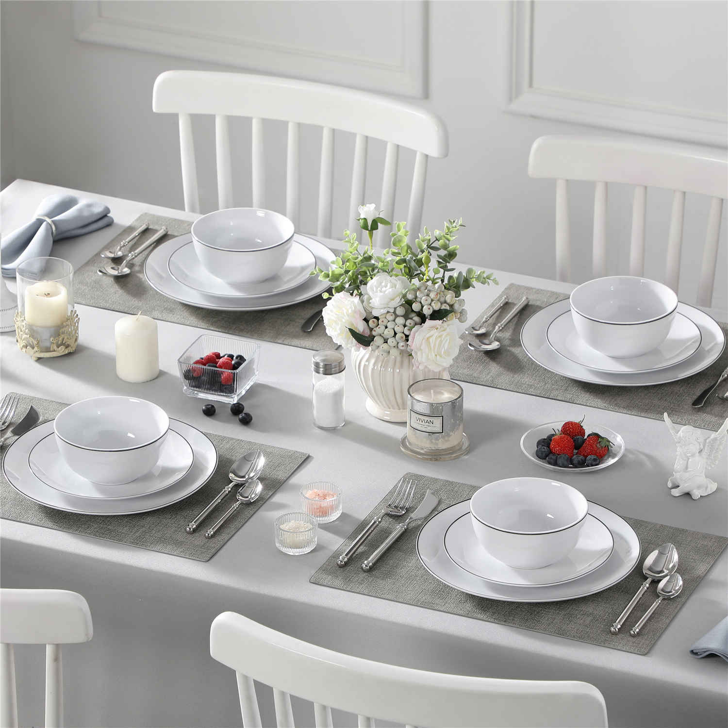 Amelia 12 Piece Dinnerware Set - Image 13