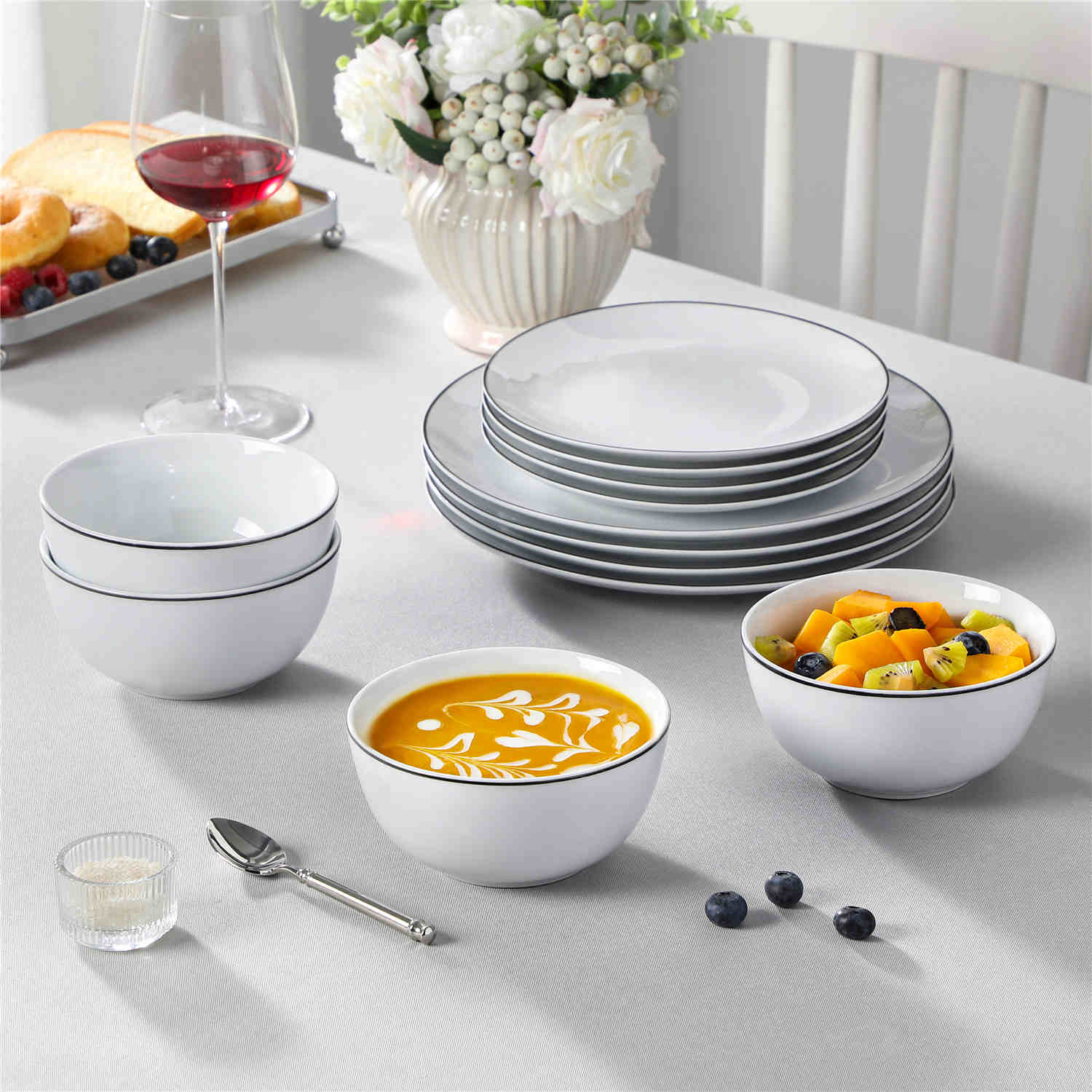 Amelia 12 Piece Dinnerware Set - Image 15