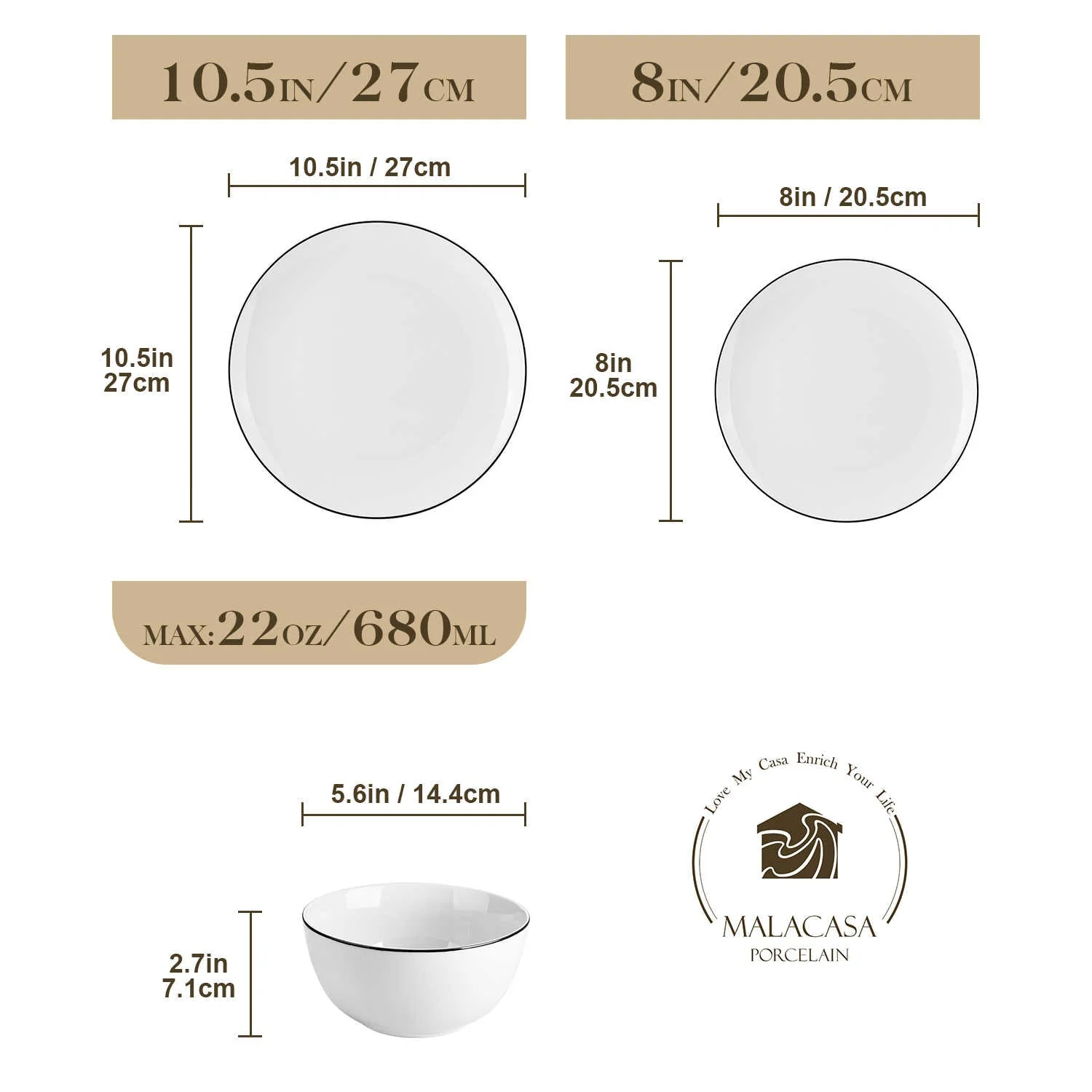 Amelia 12 Piece Dinnerware Set - Image 16