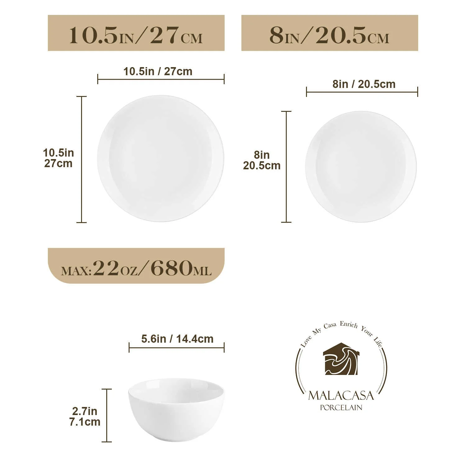 Amelia 12 Piece Dinnerware Set - Image 8