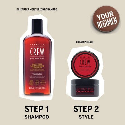 American Crew Men's Light Hold and Low Shine Hair Styling Cream Pomade 3oz - Image 7