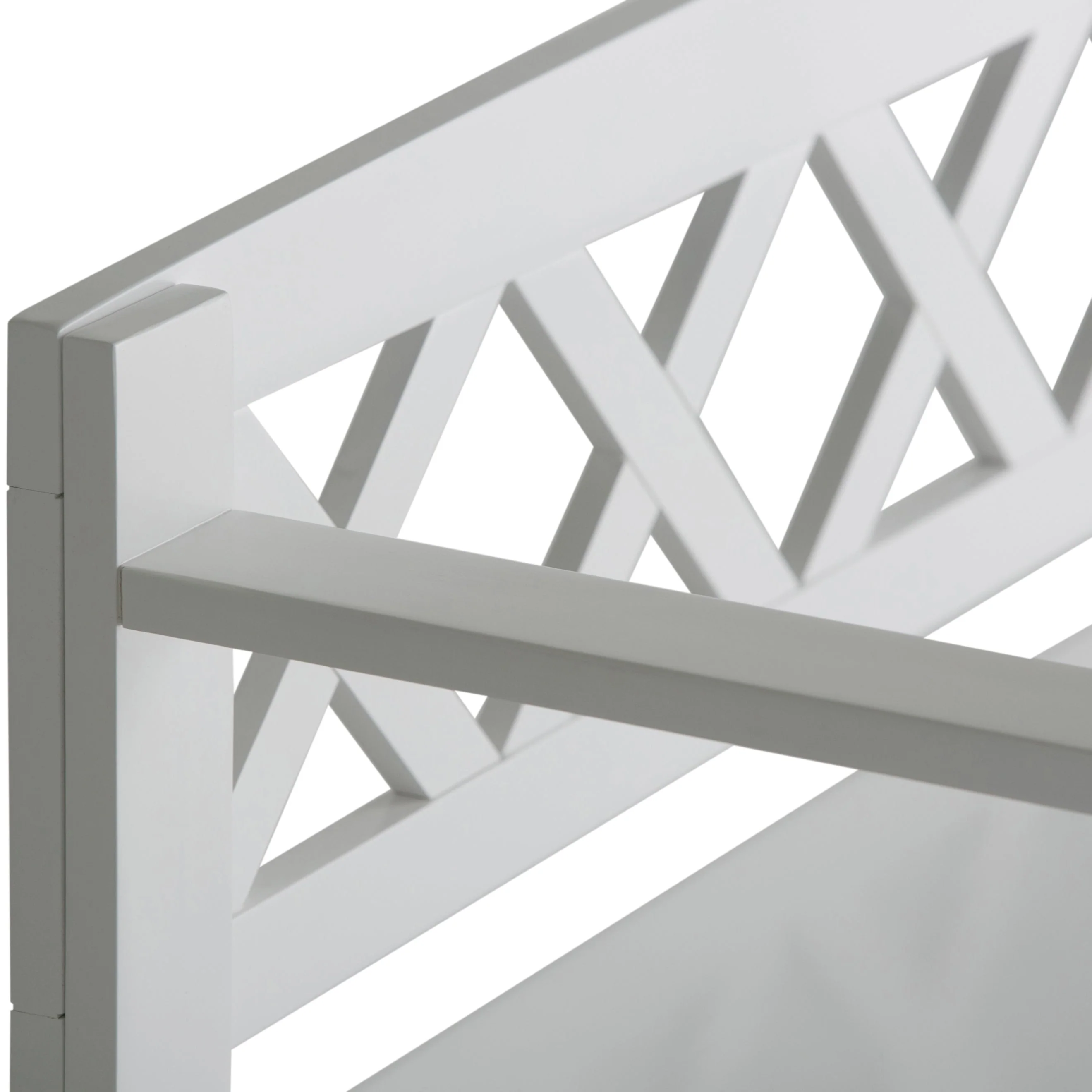 Amherst Solid Wood Entryway Storage Bench in White - Image 4