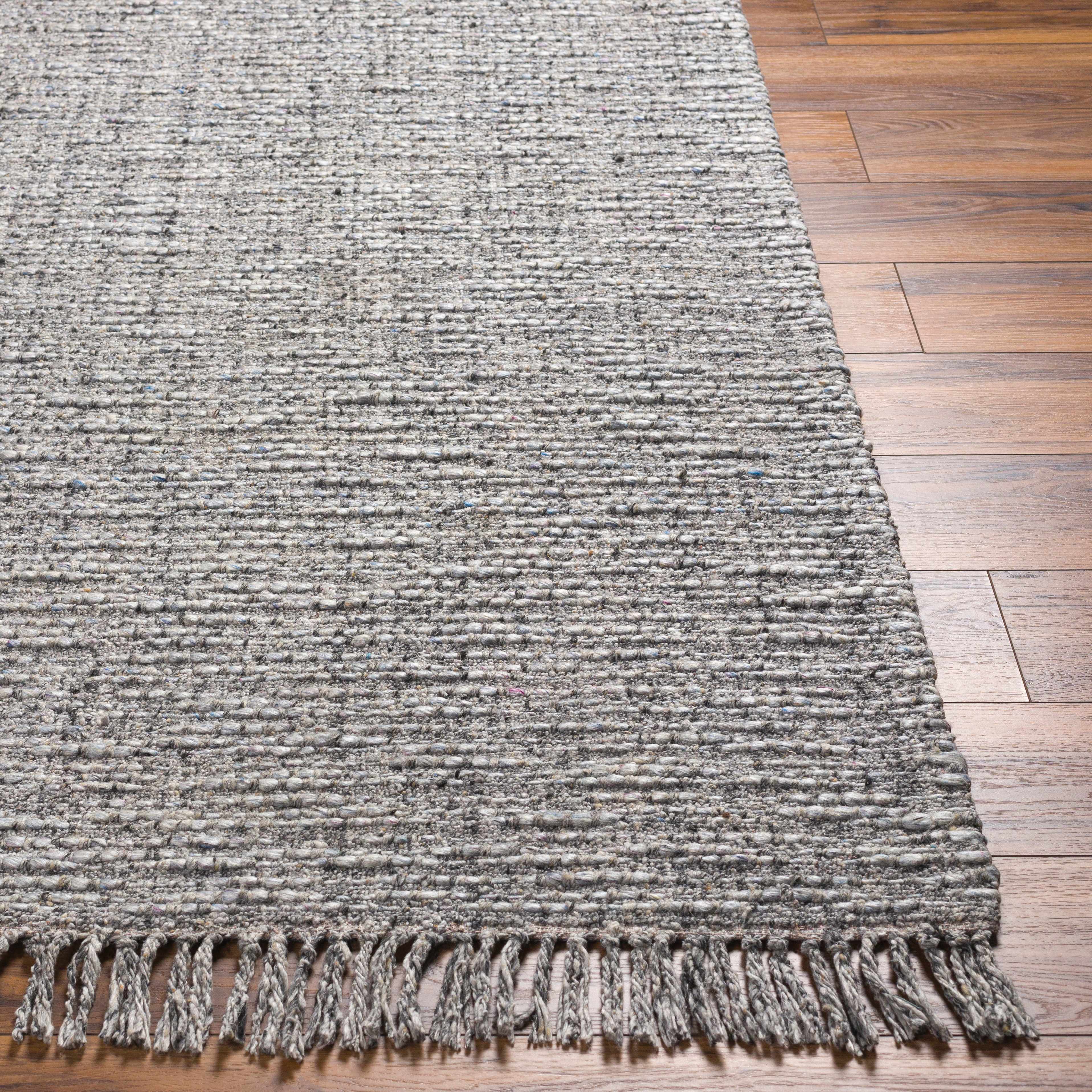 Amiel Gray Hand Woven Area Rug - Clearance - Image 5