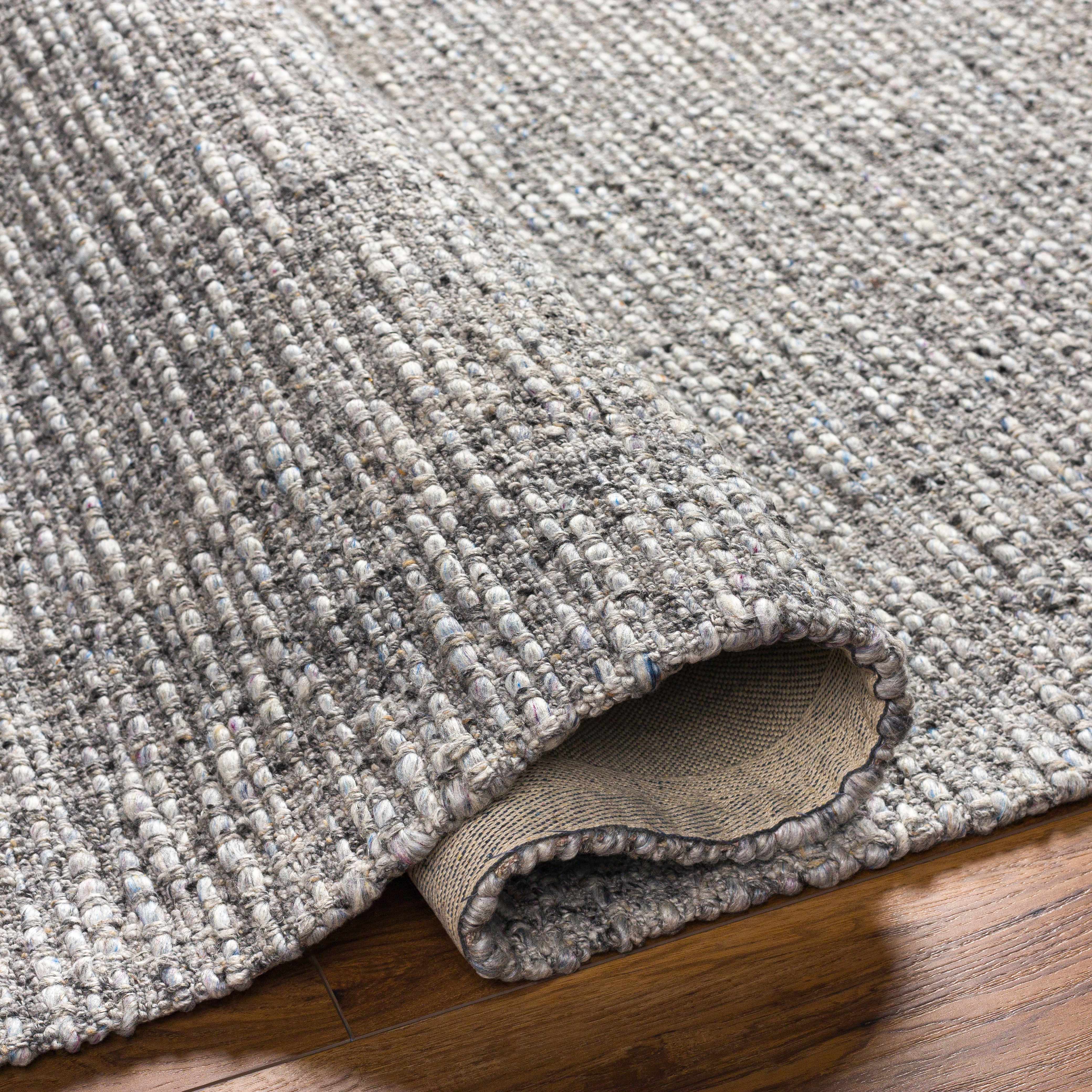 Amiel Gray Hand Woven Area Rug - Clearance - Image 6