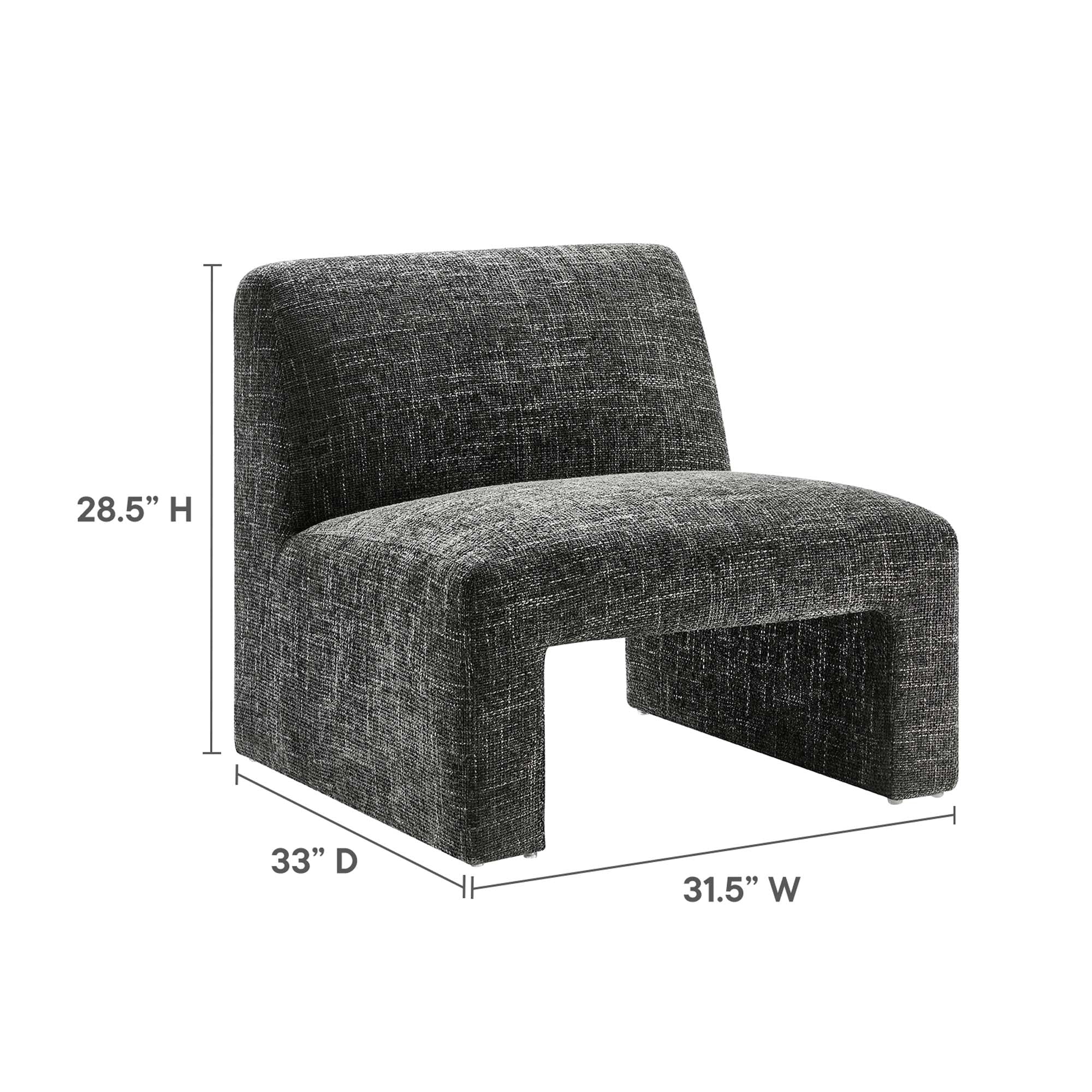 Amita Chenille Upholstered Accent Chair by Modway - Image 12