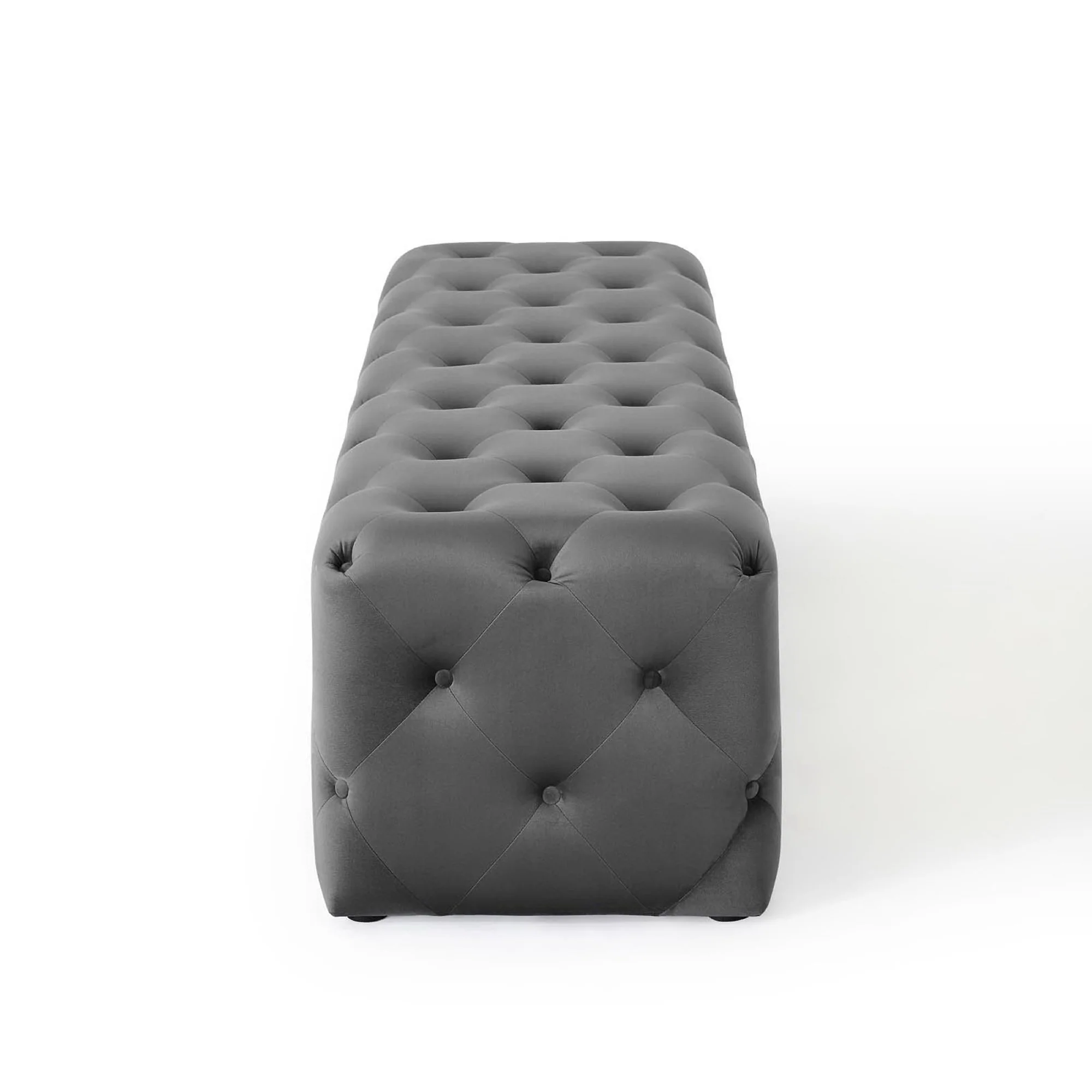 Amour 72" Tufted Button Entryway Performance Velvet Bench by Modway - Image 2