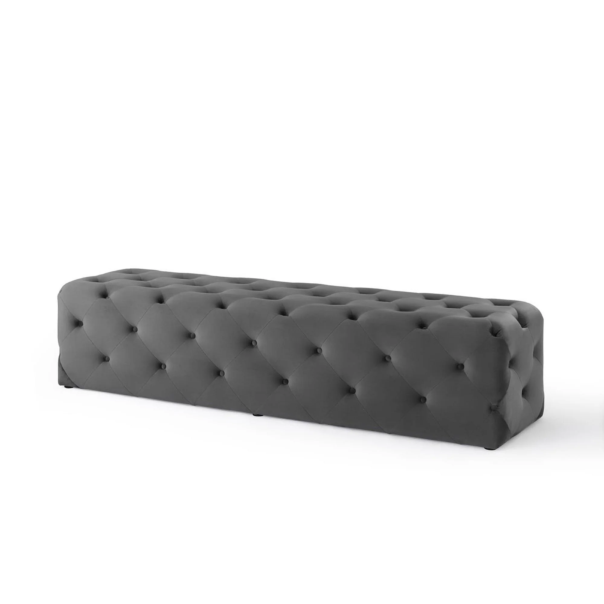 Amour 72" Tufted Button Entryway Performance Velvet Bench by Modway - Image 3