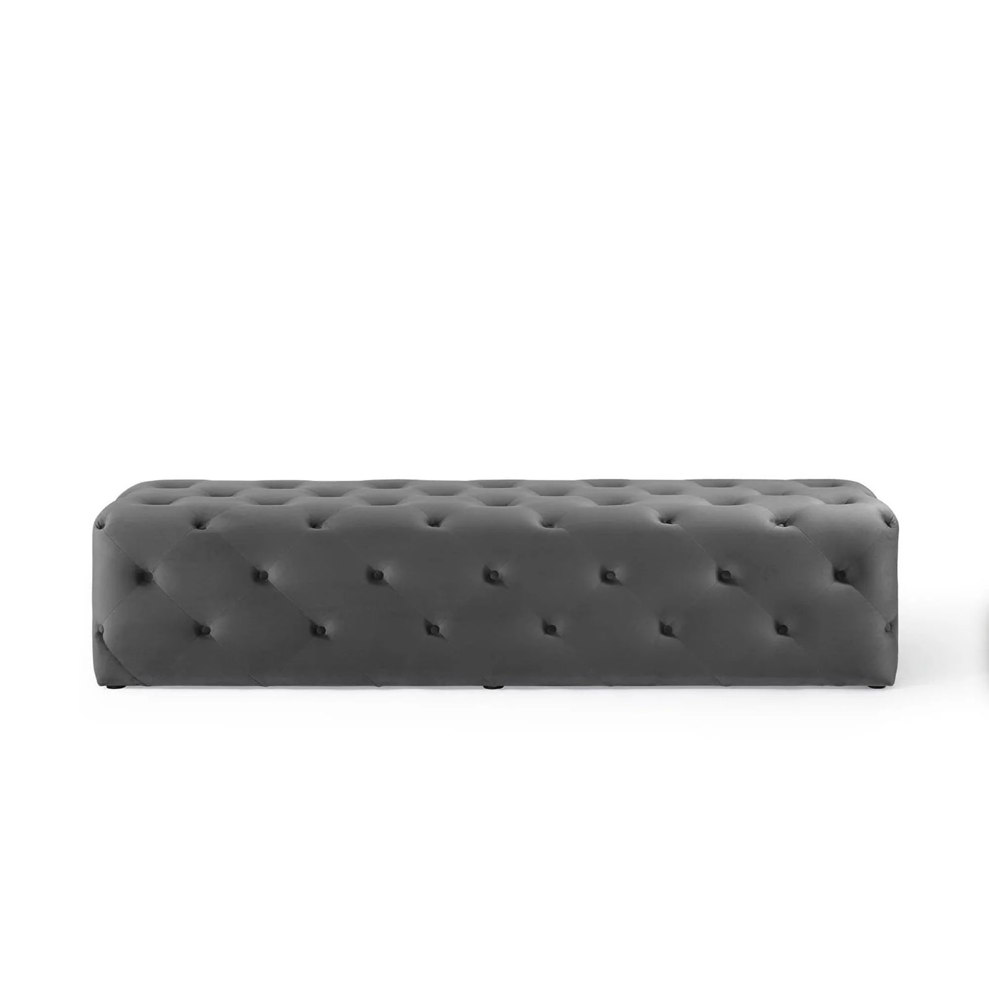 Amour 72" Tufted Button Entryway Performance Velvet Bench by Modway - Image 4