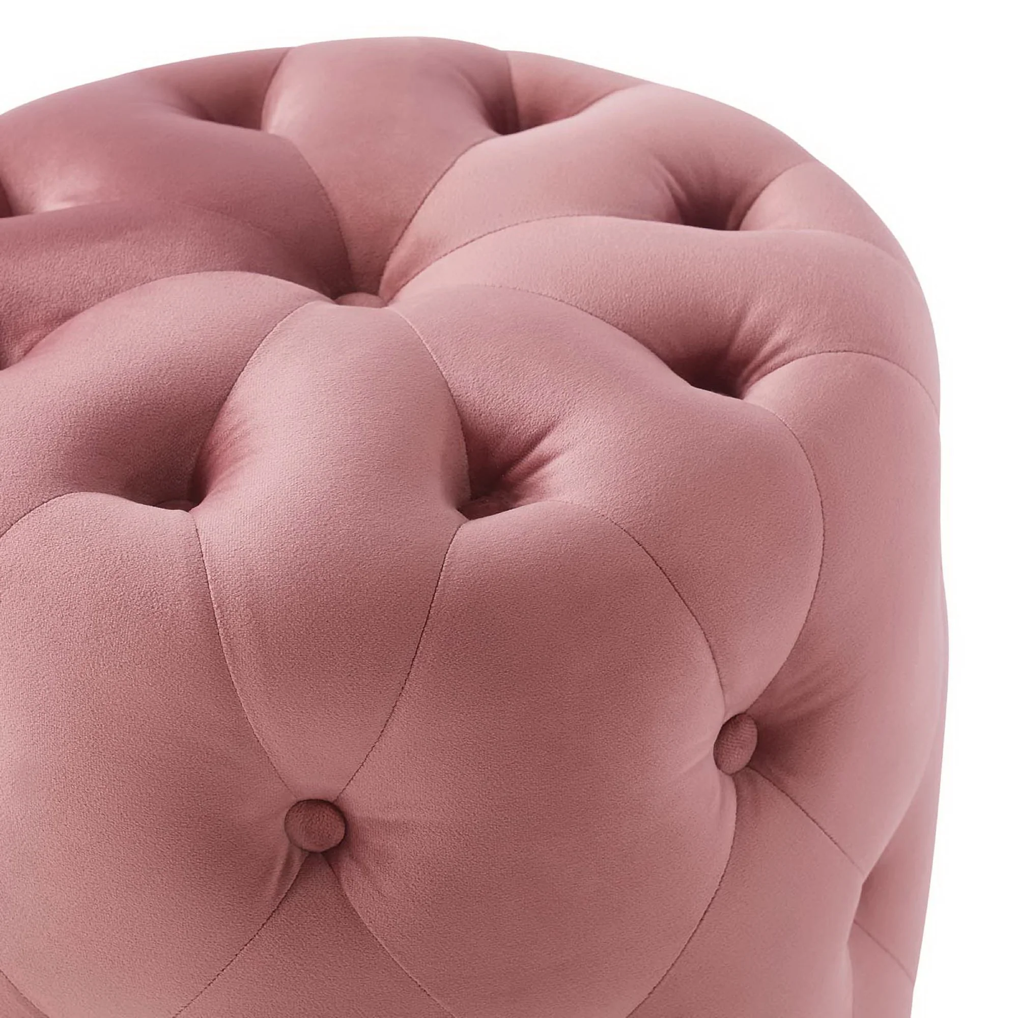 Amour Tufted Button Round Performance Velvet Ottoman by Modway - Image 12