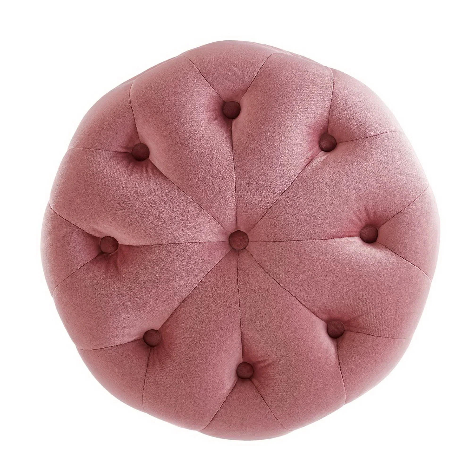 Amour Tufted Button Round Performance Velvet Ottoman by Modway - Image 14